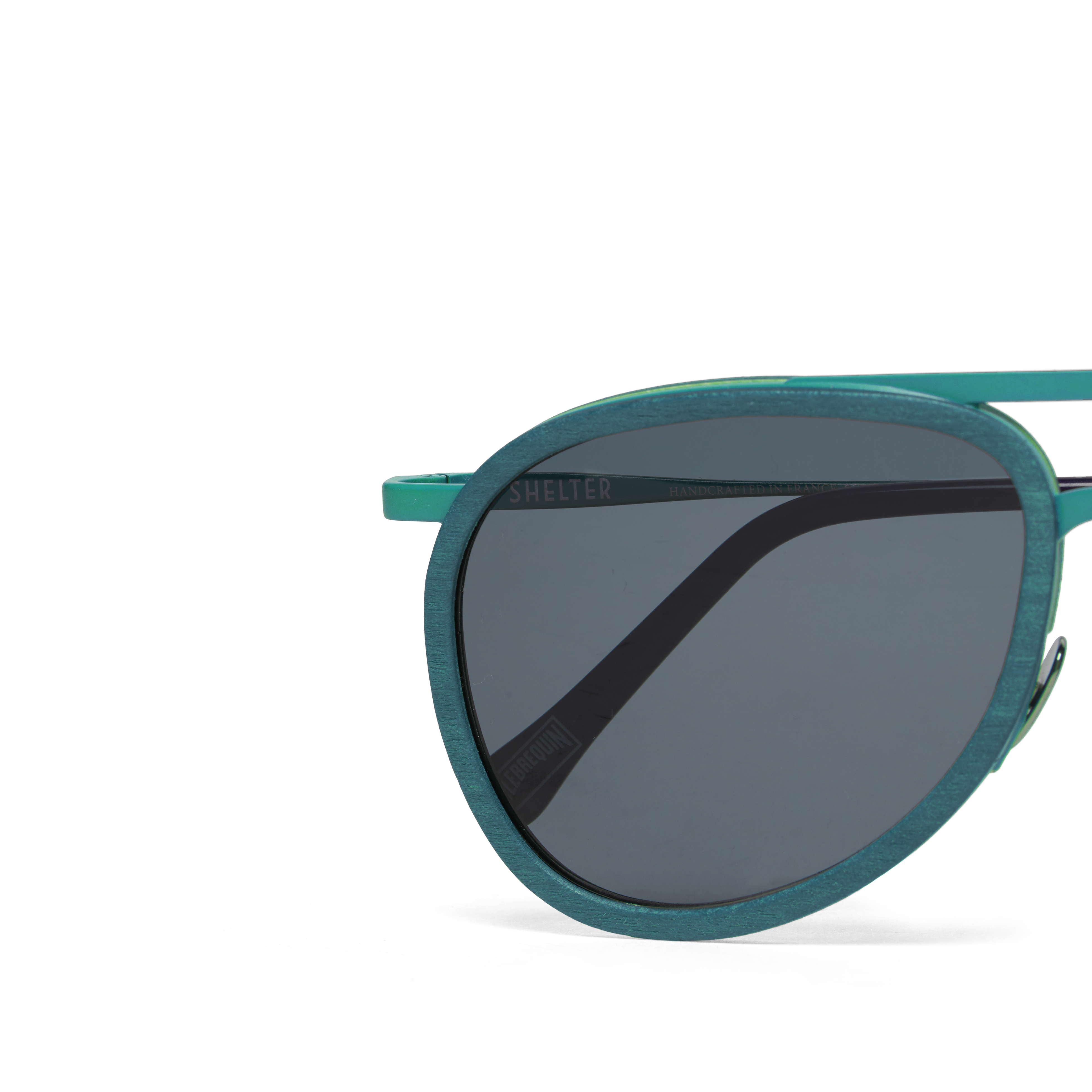 VILEBREQUIN Unisex Wood Sunglasses Solid - VBQ x Shelter | FANFARE / Green