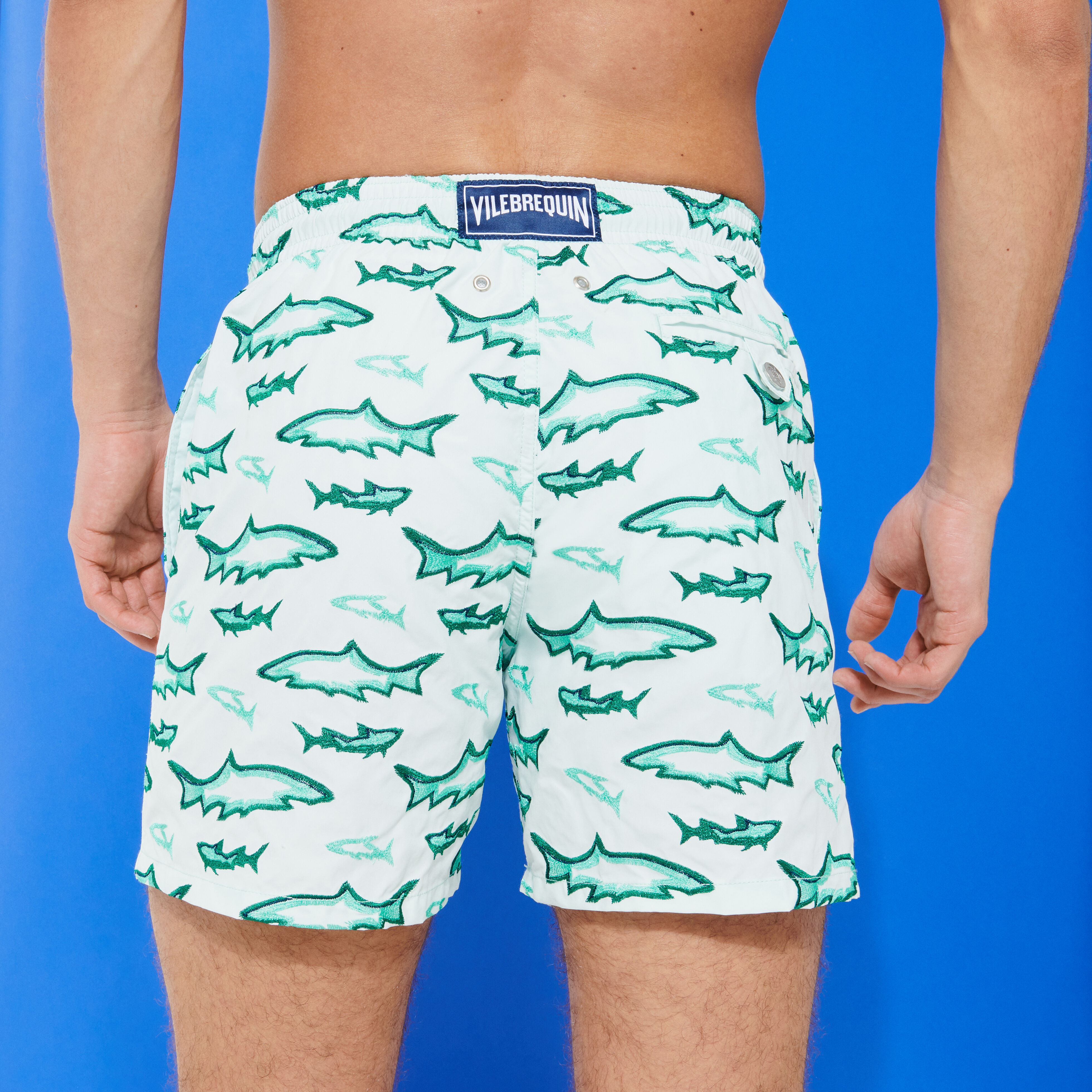 VILEBREQUIN Men Swim Shorts Embroidered Requins 3D - Limited Edition
