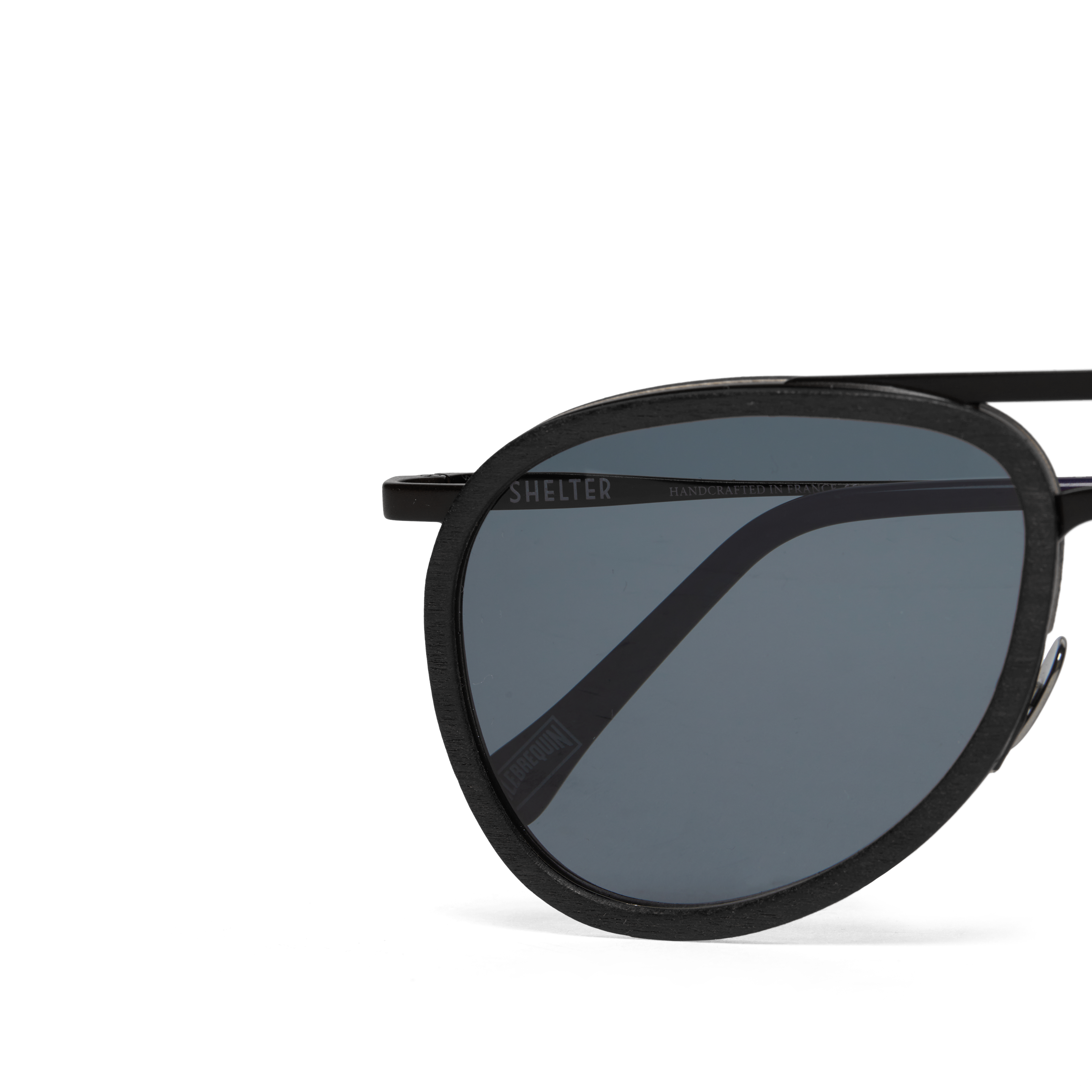 VILEBREQUIN Unisex Wood Sunglasses Solid - VBQ x Shelter