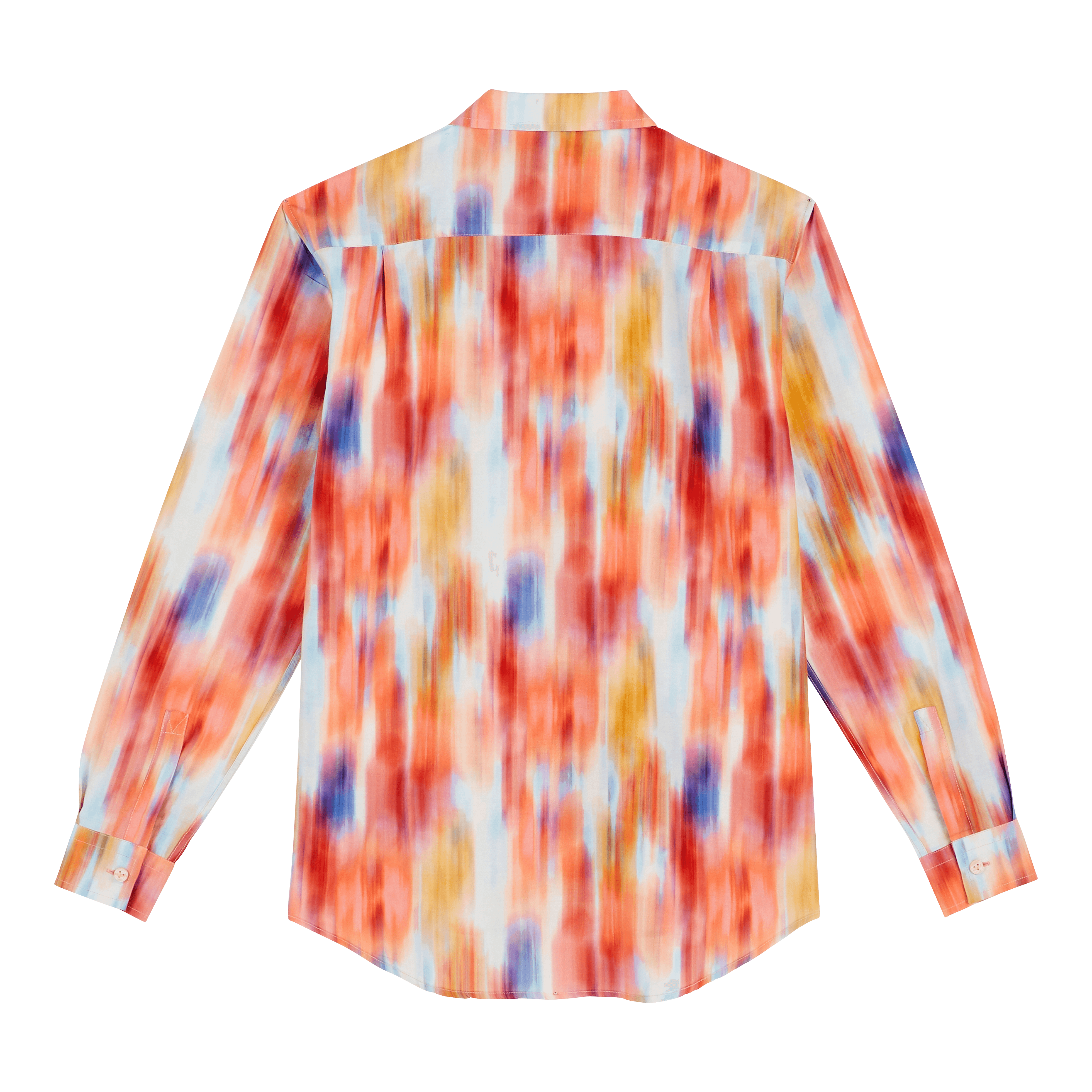 VILEBREQUIN Women Cotton and Silk Shirt Ikat Flowers