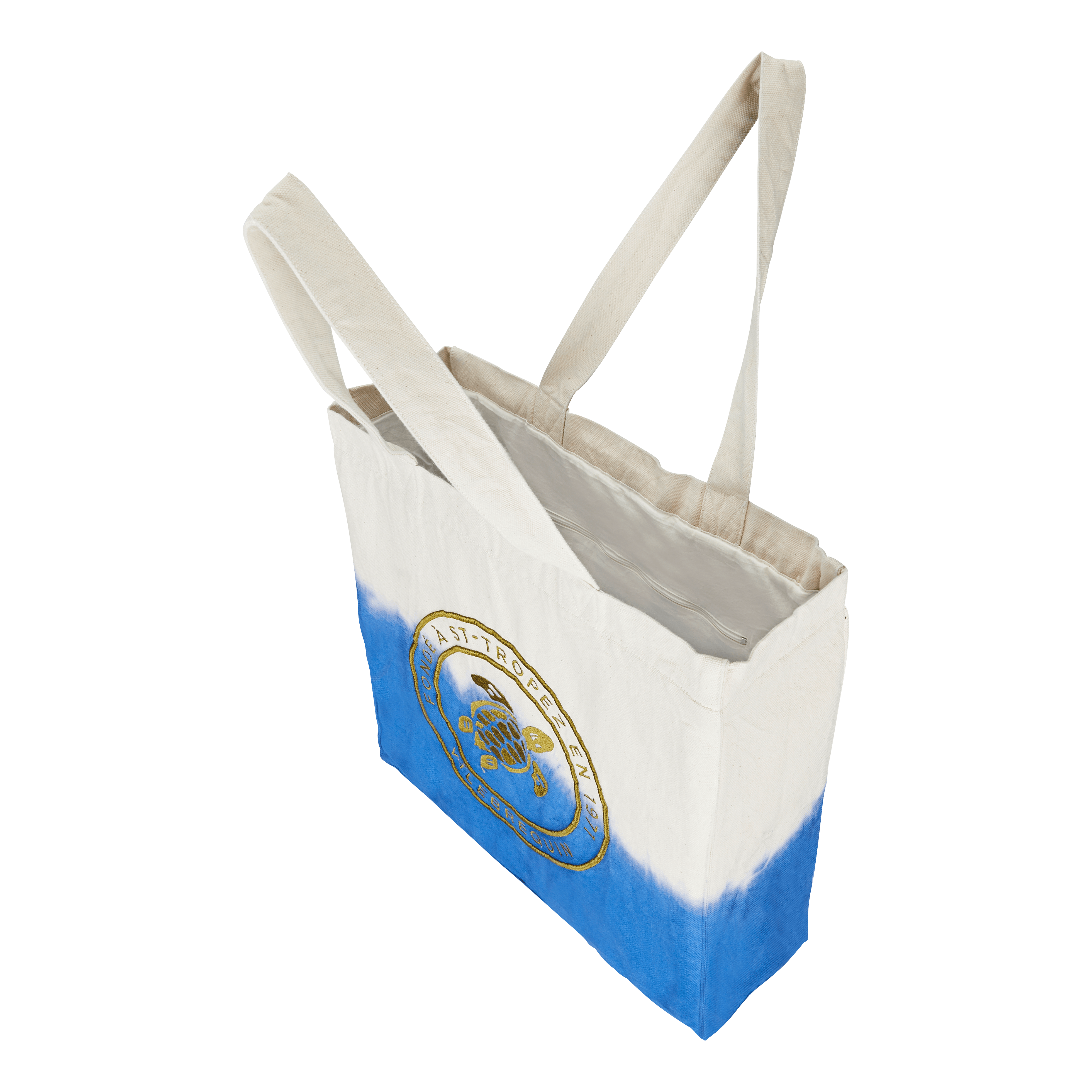 VILEBREQUIN Cotton Turtle Unisex Tote Bag Tie & Dye
