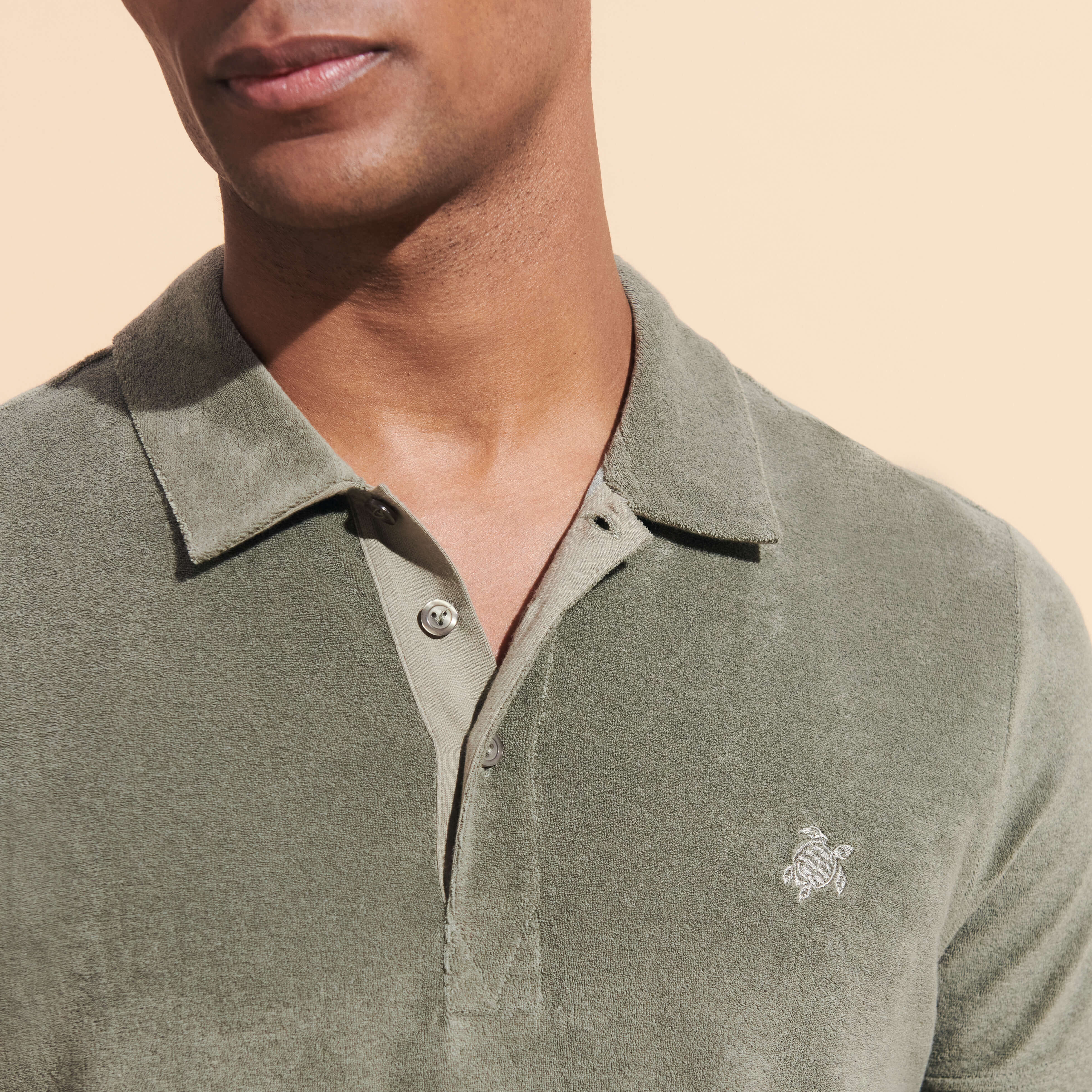 VILEBREQUIN Men Terry Polo Solid