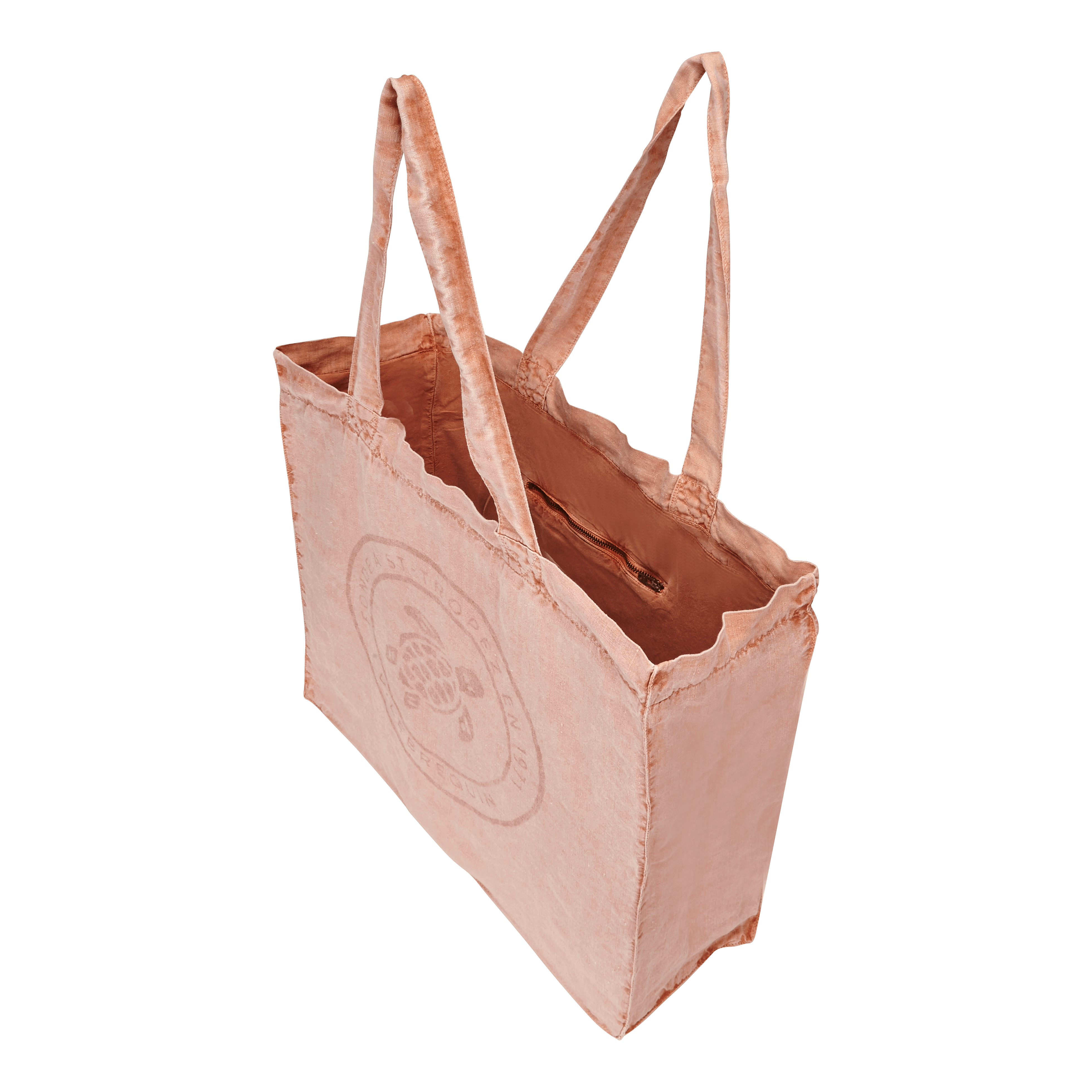 VILEBREQUIN Linen Turtle Unisex Tote Bag Mineral Dye