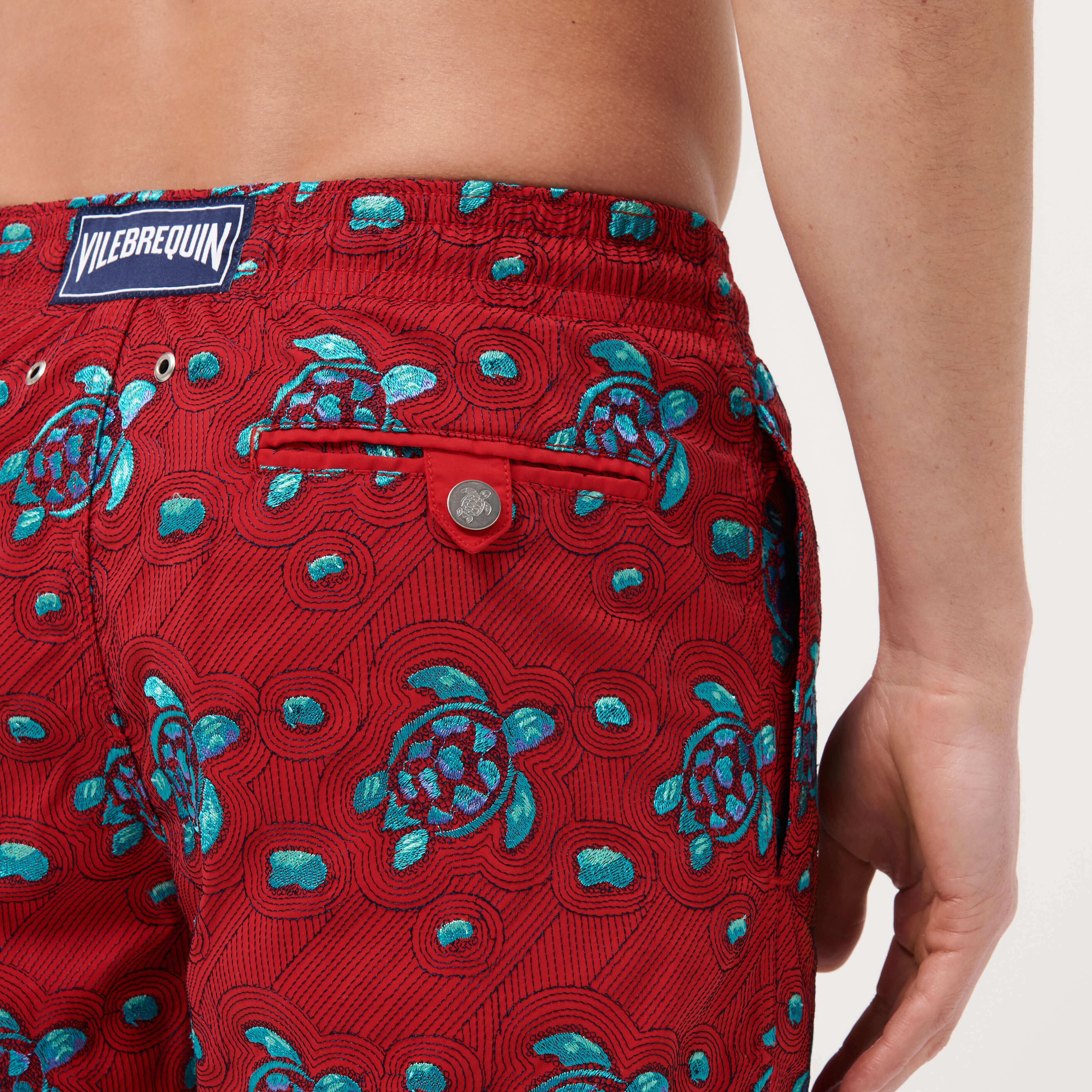 VILEBREQUIN Men Swim Shorts Embroidered Turtles Jewels - Limited Edition