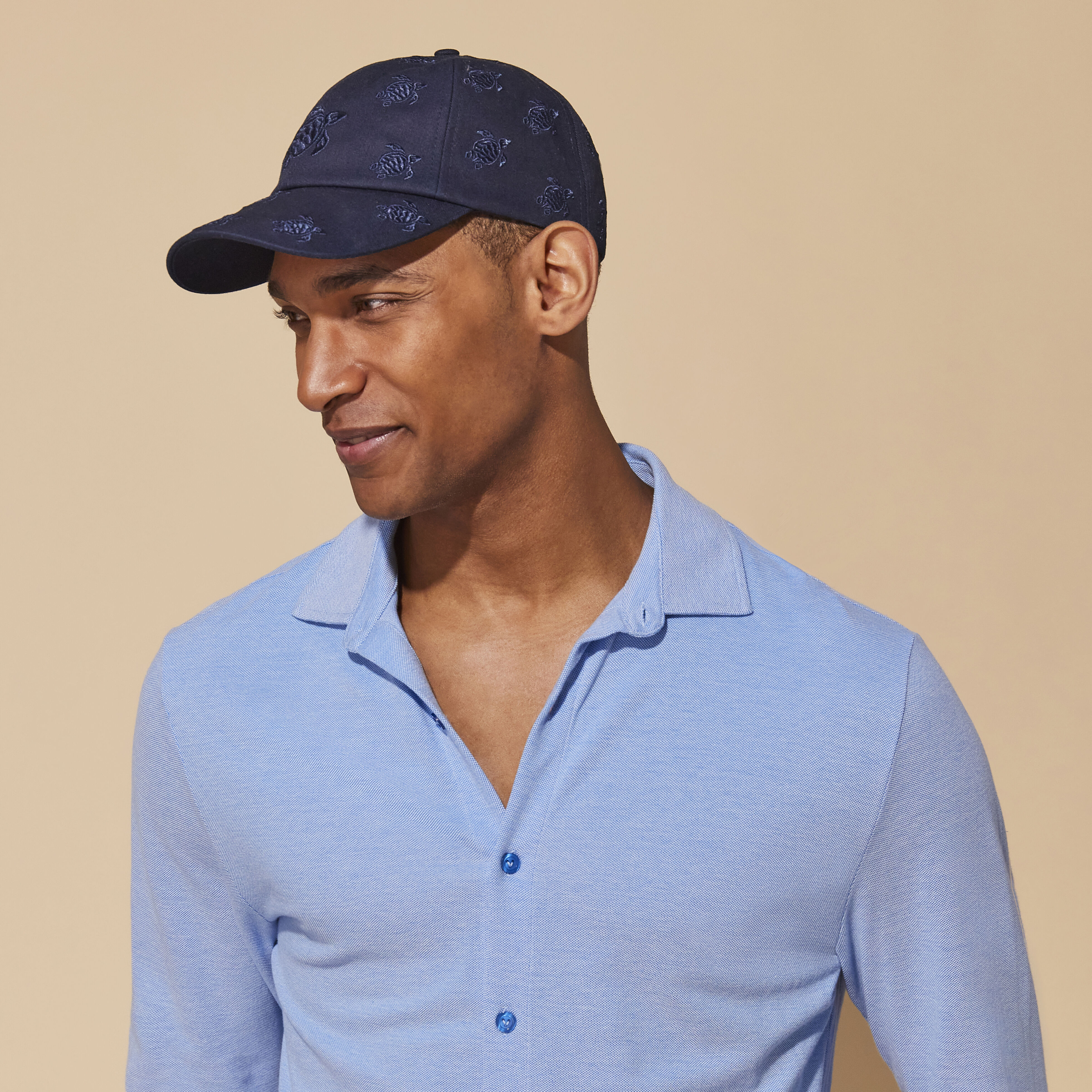 VILEBREQUIN Embroidered Cap Turtles All Over | NAVY / Blue