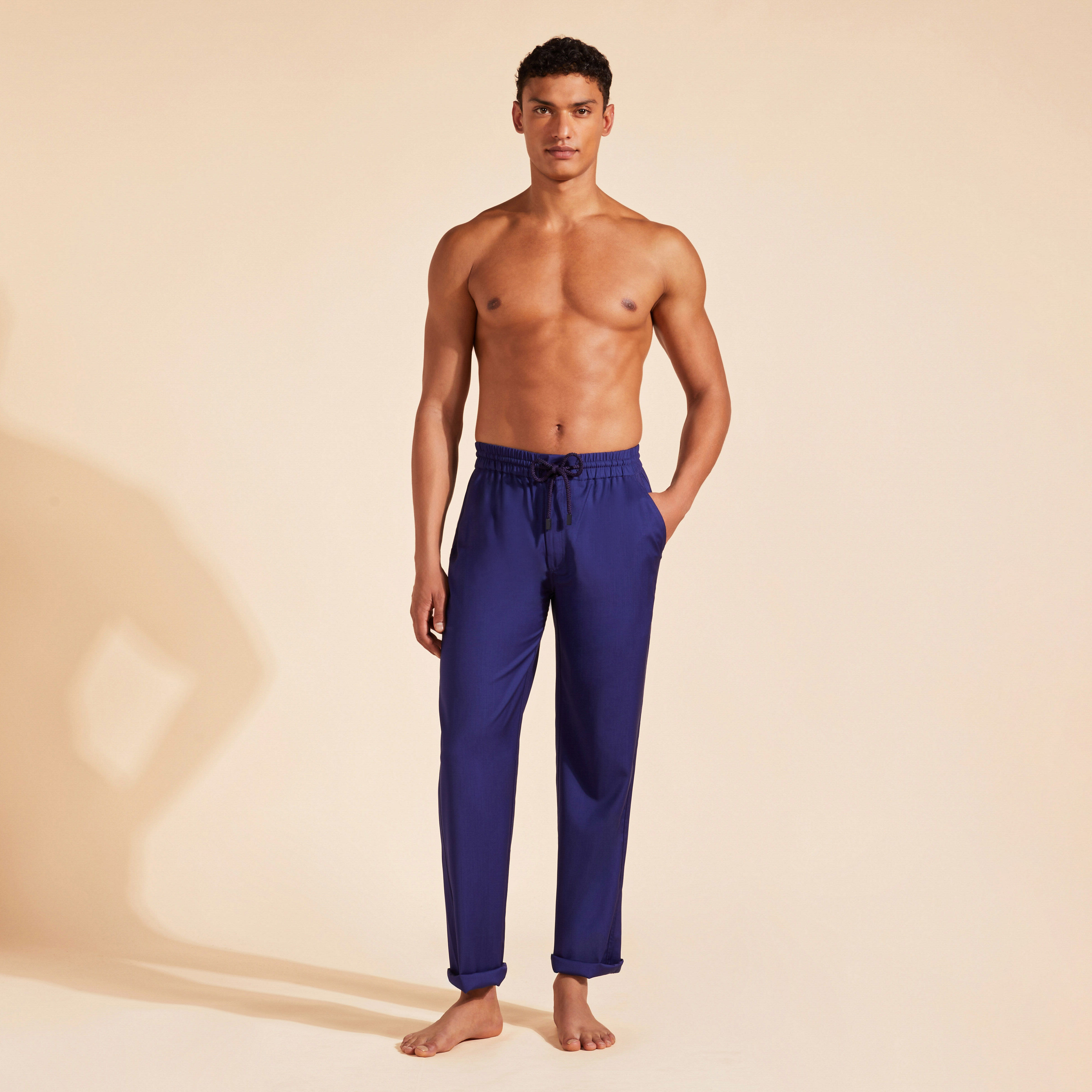 VILEBREQUIN Men Wool Pants Super 120 | MIDNIGHT / Blue
