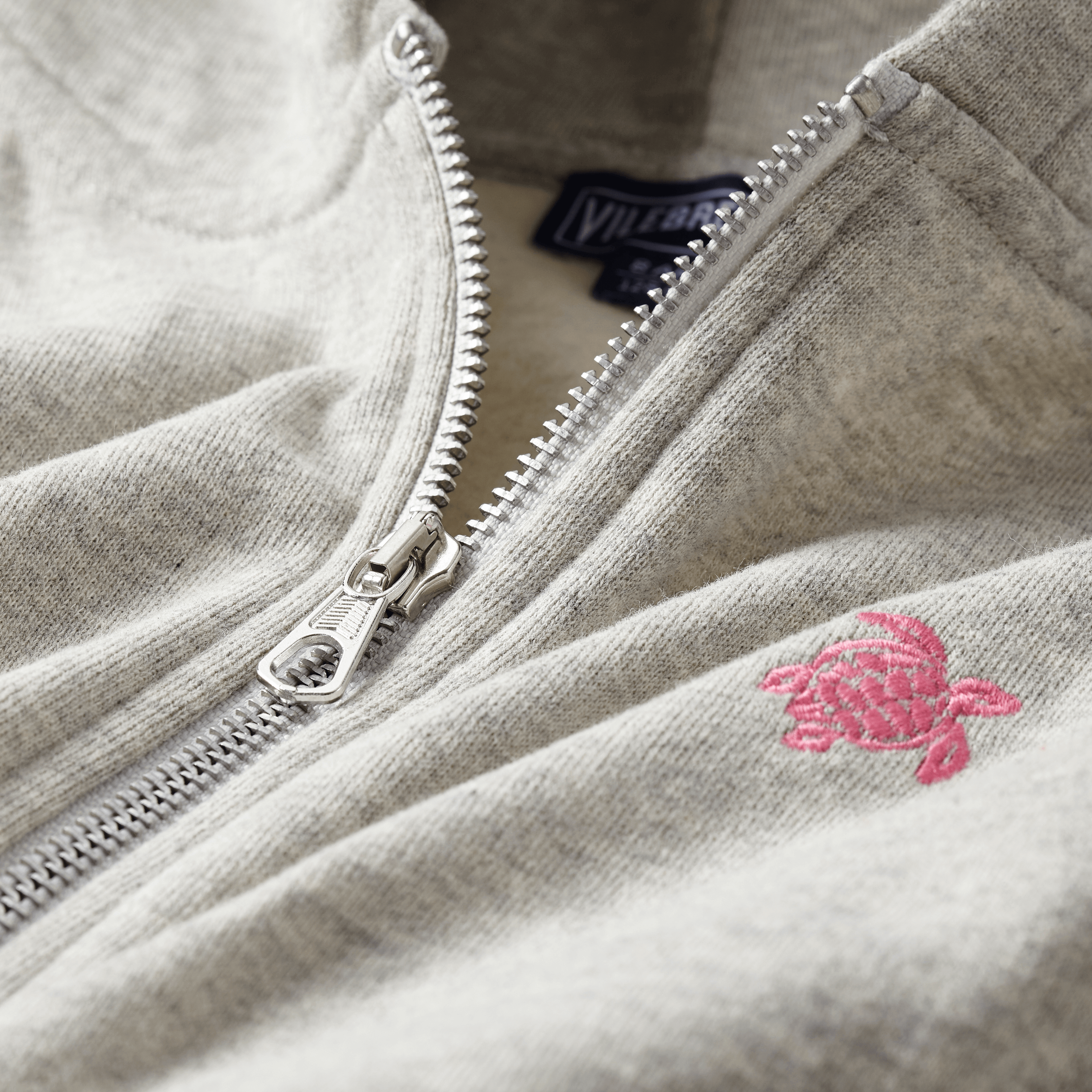 VILEBREQUIN Girls Front Zip Sweatshirt Ikat Turtle