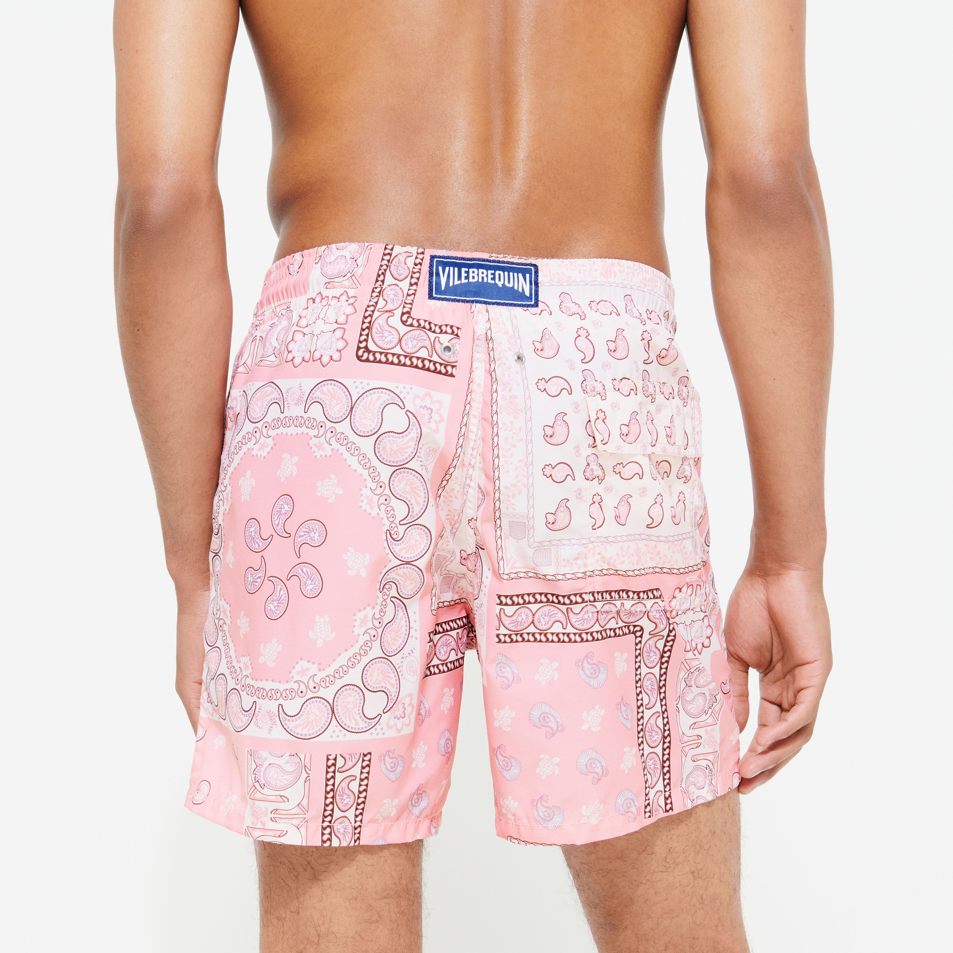 VILEBREQUIN Men Swim Shorts Bandana - Vilebrequin x BAPE® BLACK