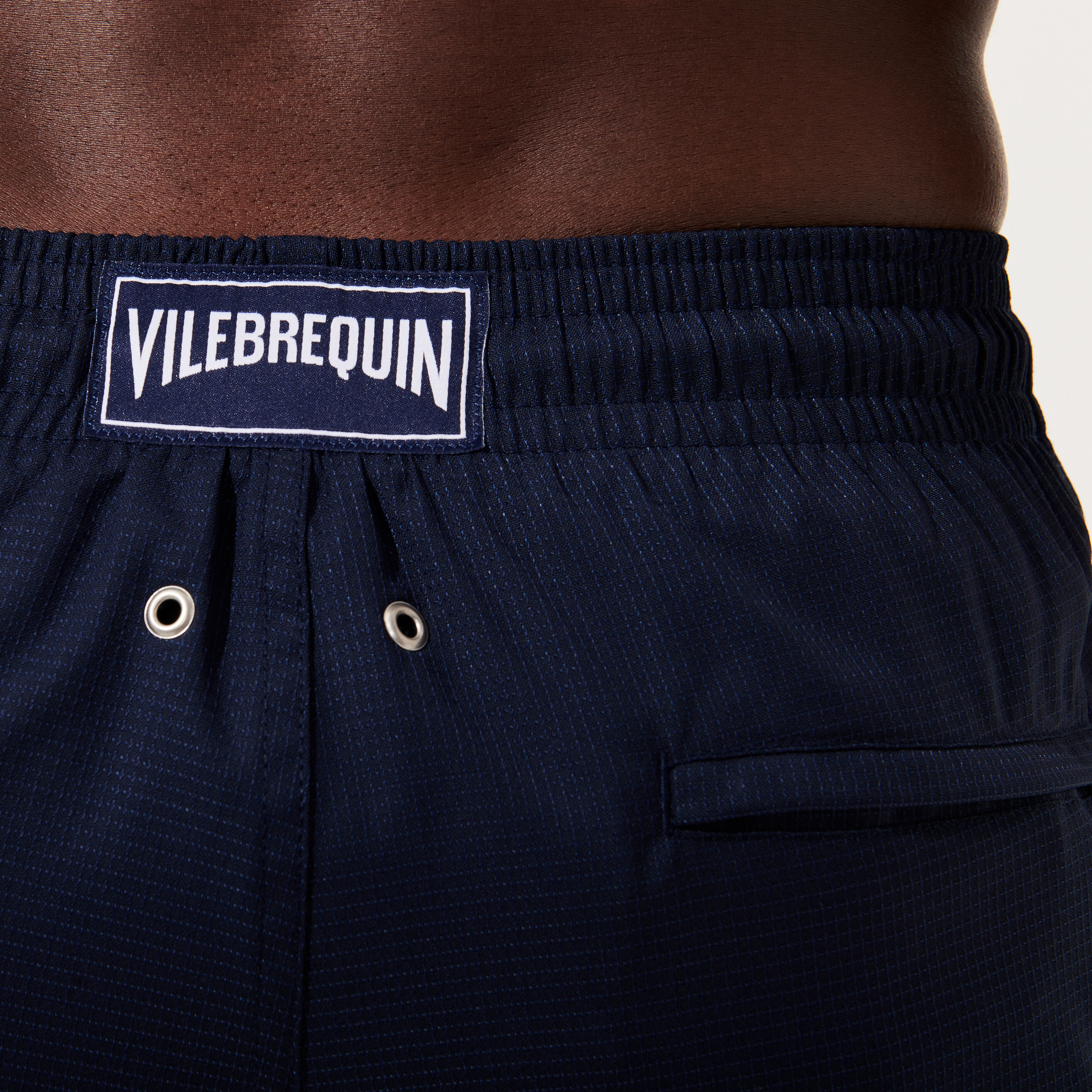 VILEBREQUIN Men Short Merino Wool Swimwear Micro Carreaux - Vilebrequin x The Woolmark Company