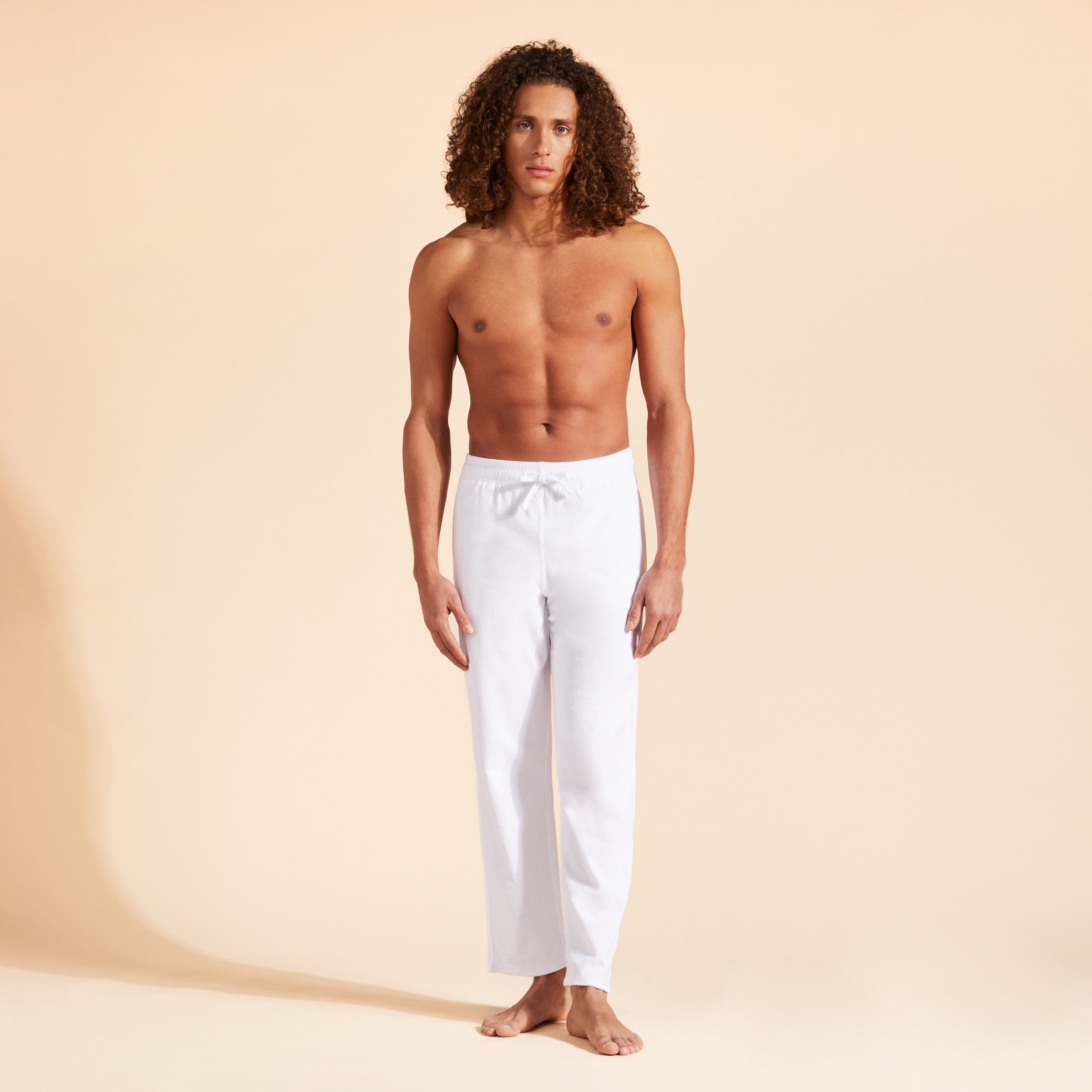VILEBREQUIN Men Terry Pants Solid | WHITE / White