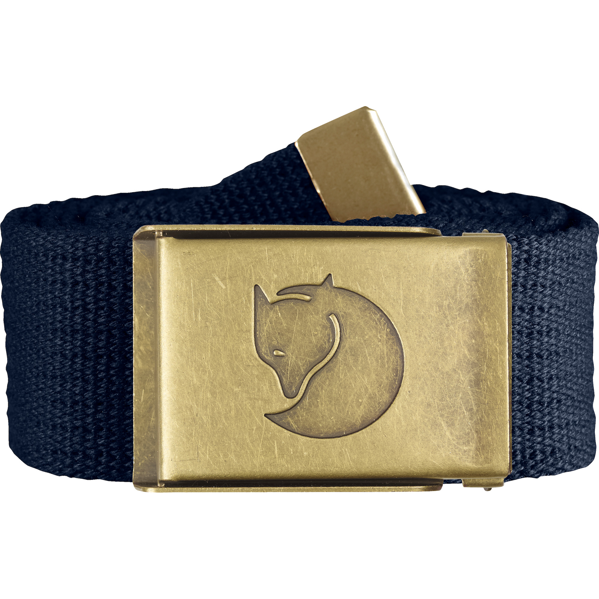 Canvas Brass Belt 4 cm