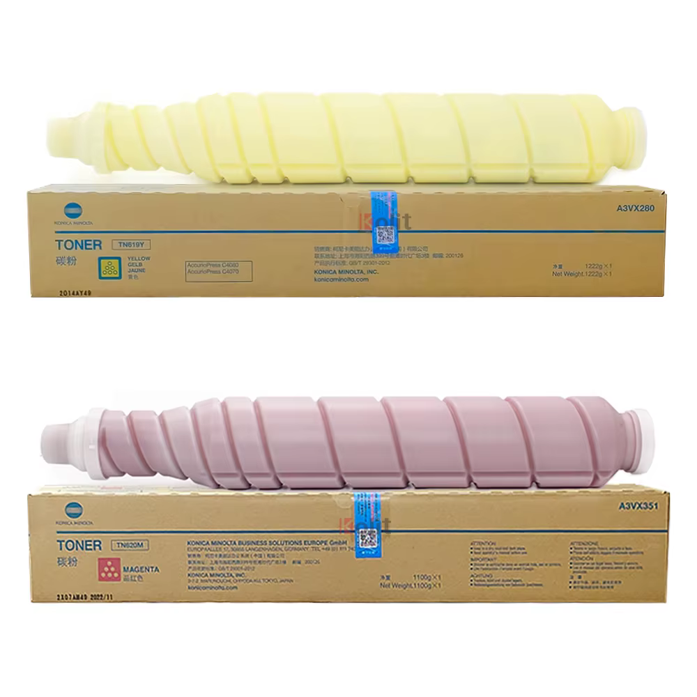 Genuine TN619 TN620 Toner Cartridge for Konica Minolta Bizhub Pro C4065 1060 1070l 3080 4070 High-Quality Original Toner Supply
