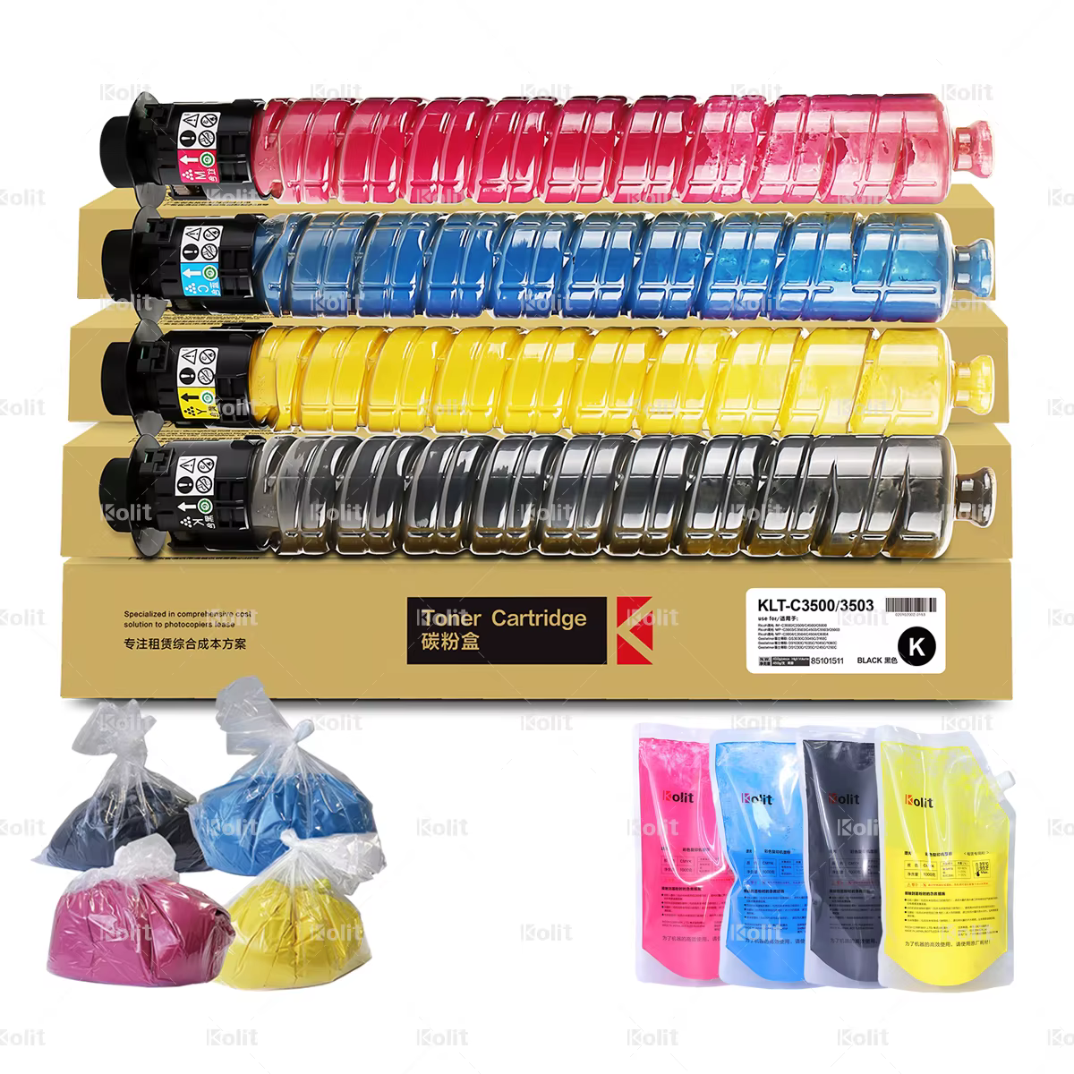Ricoh Distributor OEM Refilled Toner Powders IM C3500 C4500 C6000 Cartridge Toner for Ricoh MPC3503 MPC6004 IMC3500 Copier