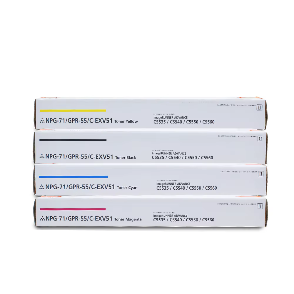 OEM Quality Distributor Toner Cartridge NPG-71 GPR-55 C-EXV51 Cartridge Toner for Canan IR-ADV C5535 C5540 C5550 C5560 Copier