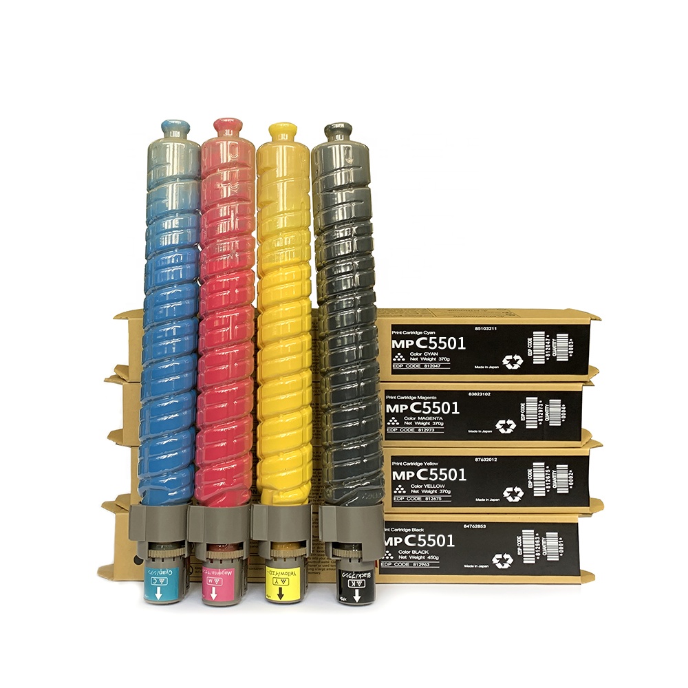 High Yield Original Japan Powder MP C4501 C5501 C4000 C5000 Original Toner Cartridge for MP C4501 C5501 C4000 C5000