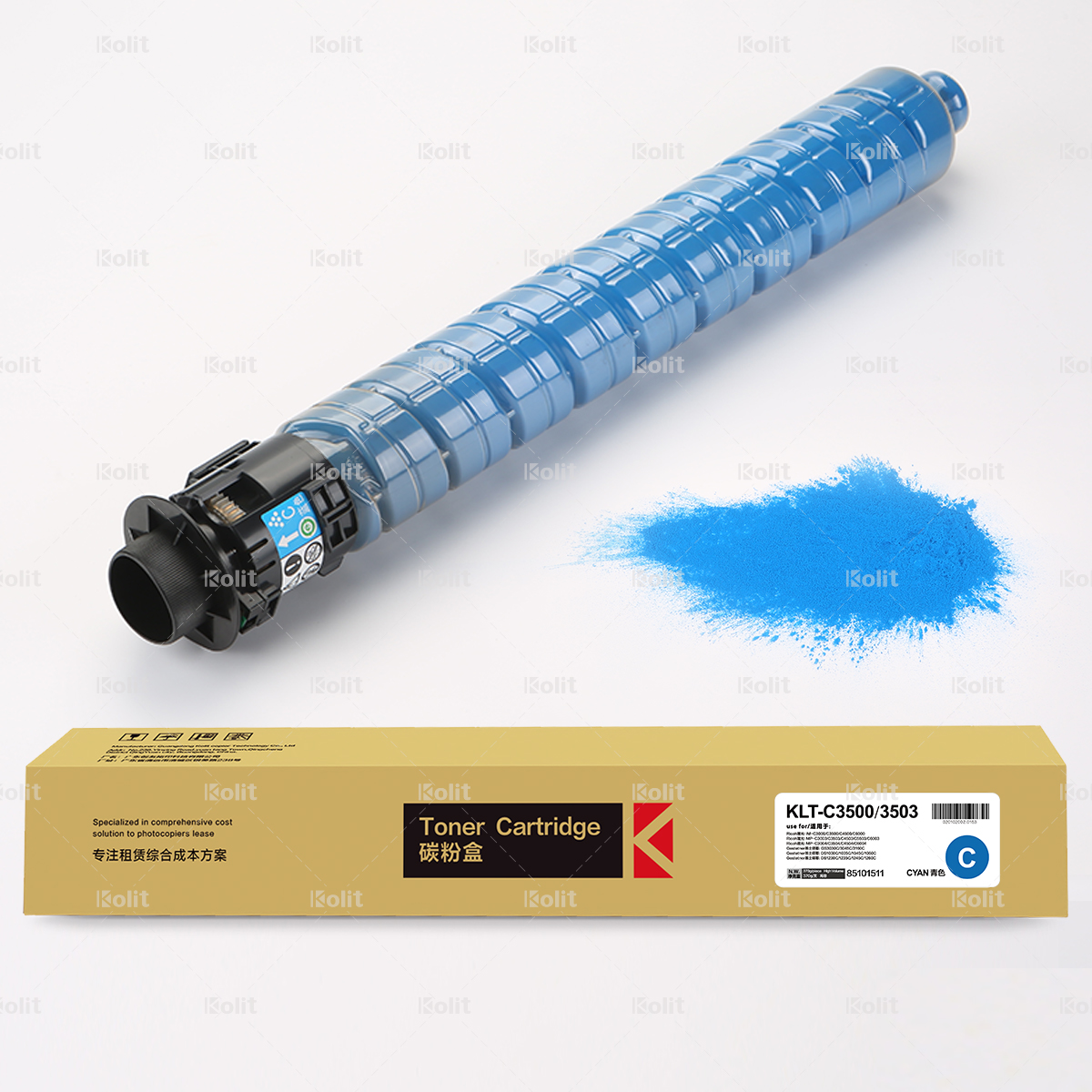 Hot Sale Original Toner Cartridge KLT-C3500 C3503BKCMY for Ricoh MP C3003 C3503 C3004 C3504 Copier Machine Used
