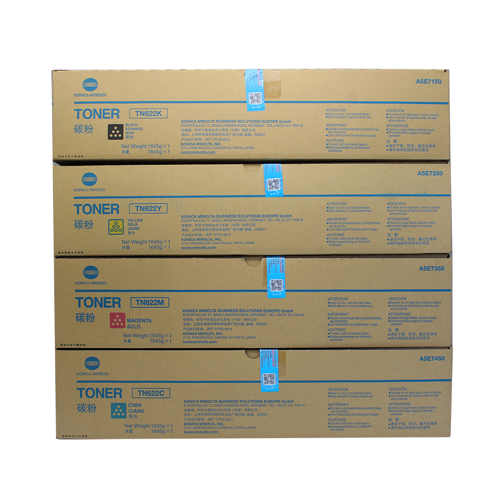 Original Japan Authentic Toner Cartridge TN622 for Production Copier KONICA MINOLTA C1085 1100/6085 6100