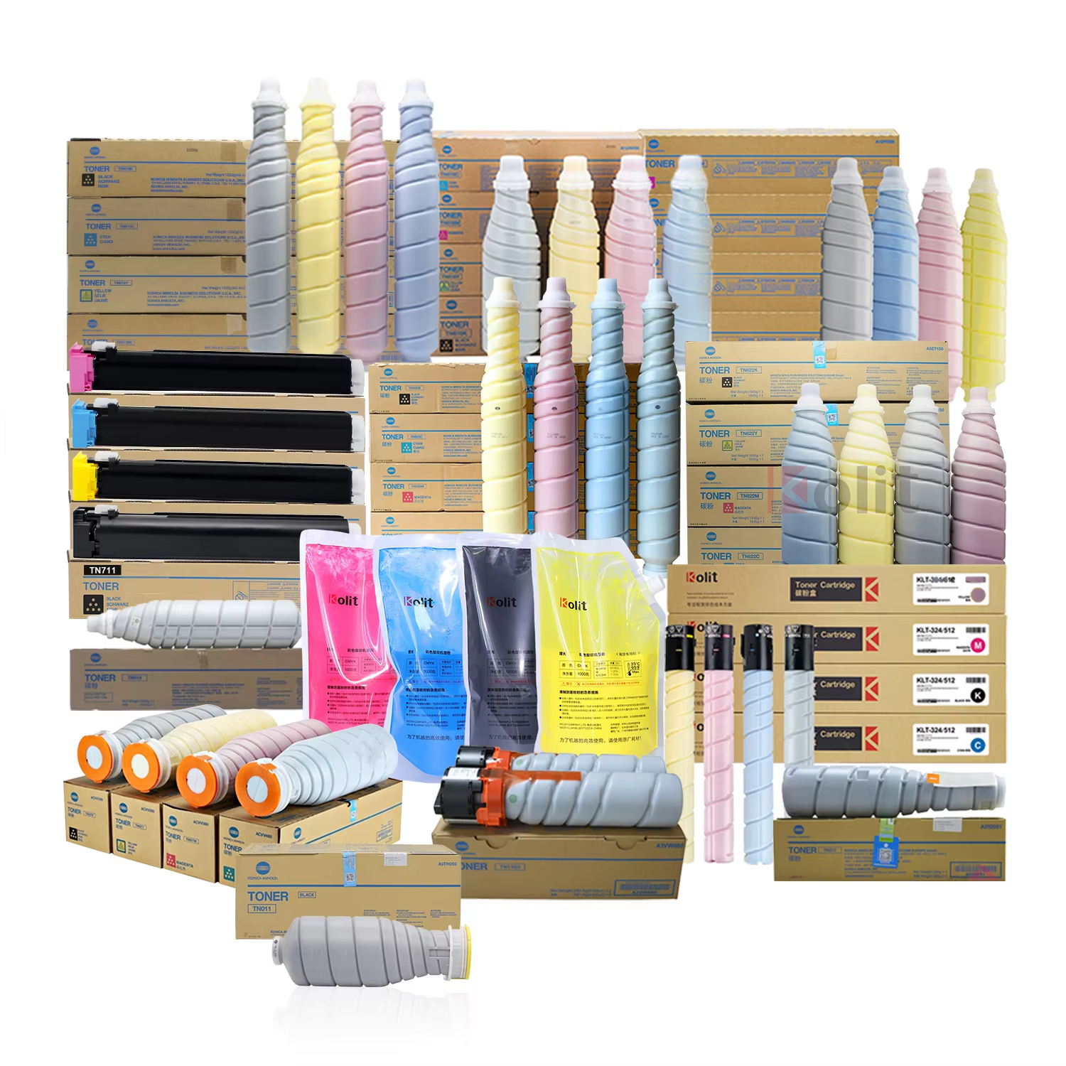 Factory Direct Sale TN619 Tonner Cartridge Use in Bizhub Copier C2060 2070 3070 3080 C1060 1070 Konica Toner Cartridge