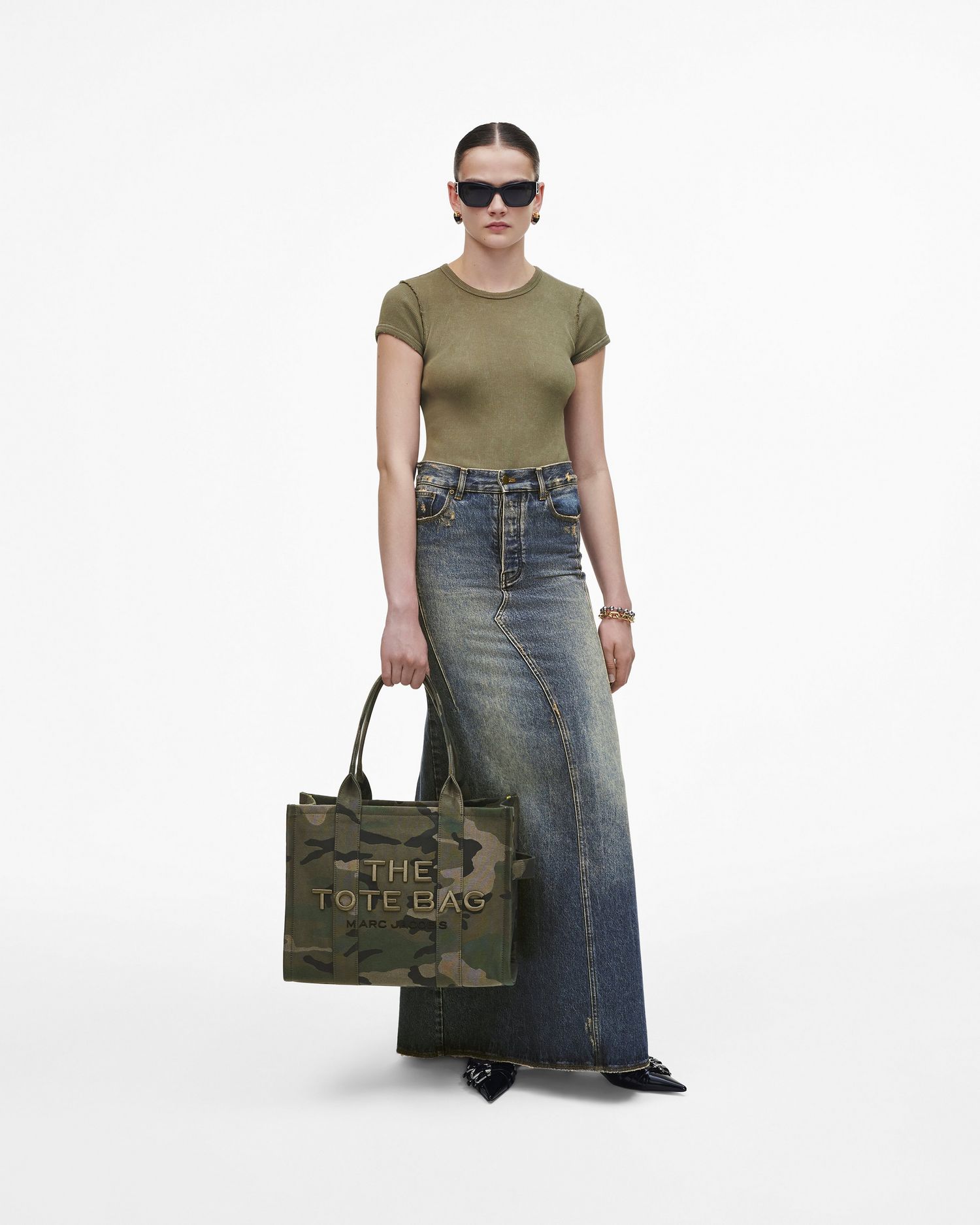 The Camo Jacquard Large Tote Bag | Marc Jacobs Outlet