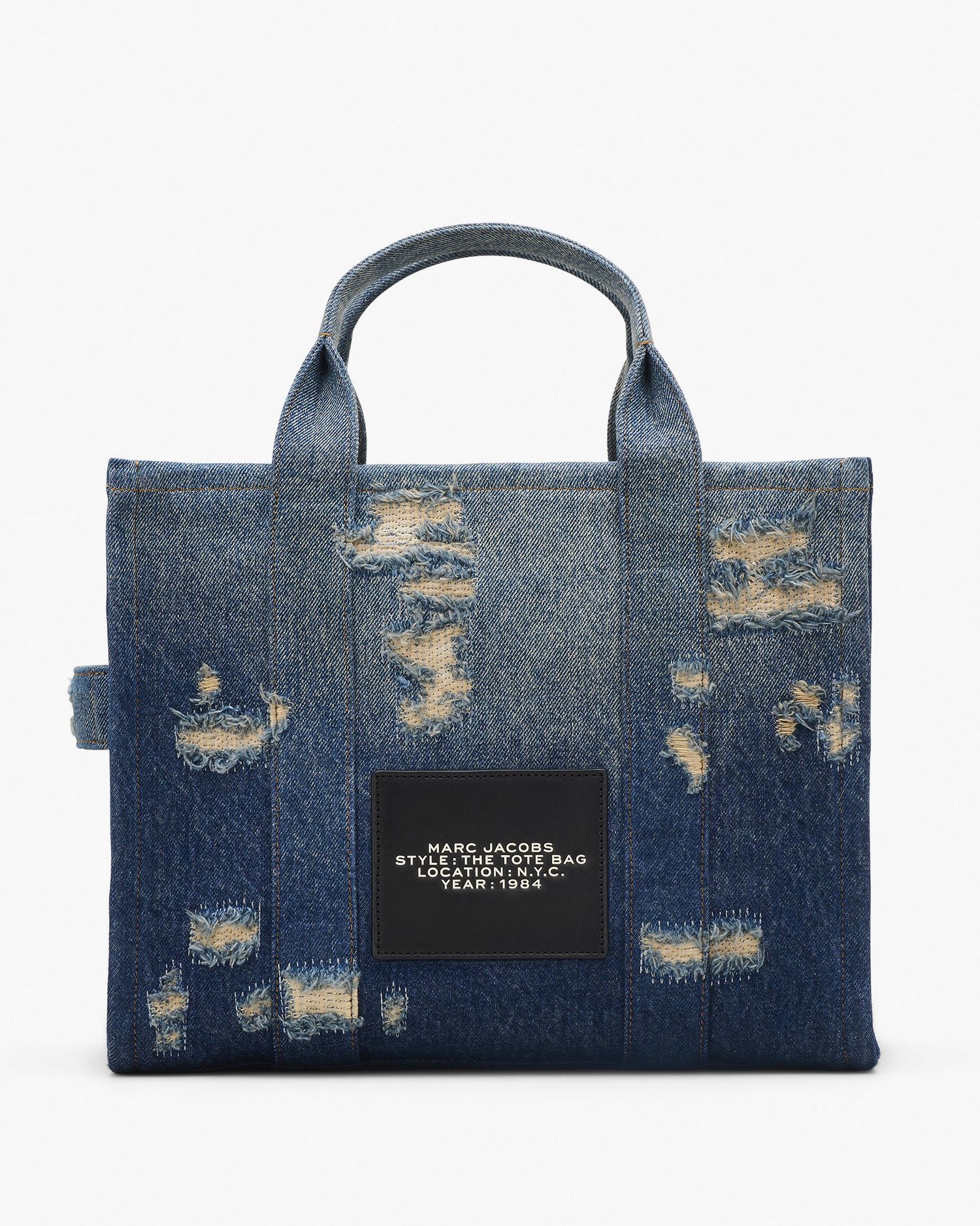 The Rip and Repair Denim Medium Tote Bag | Marc Jacobs Outlet