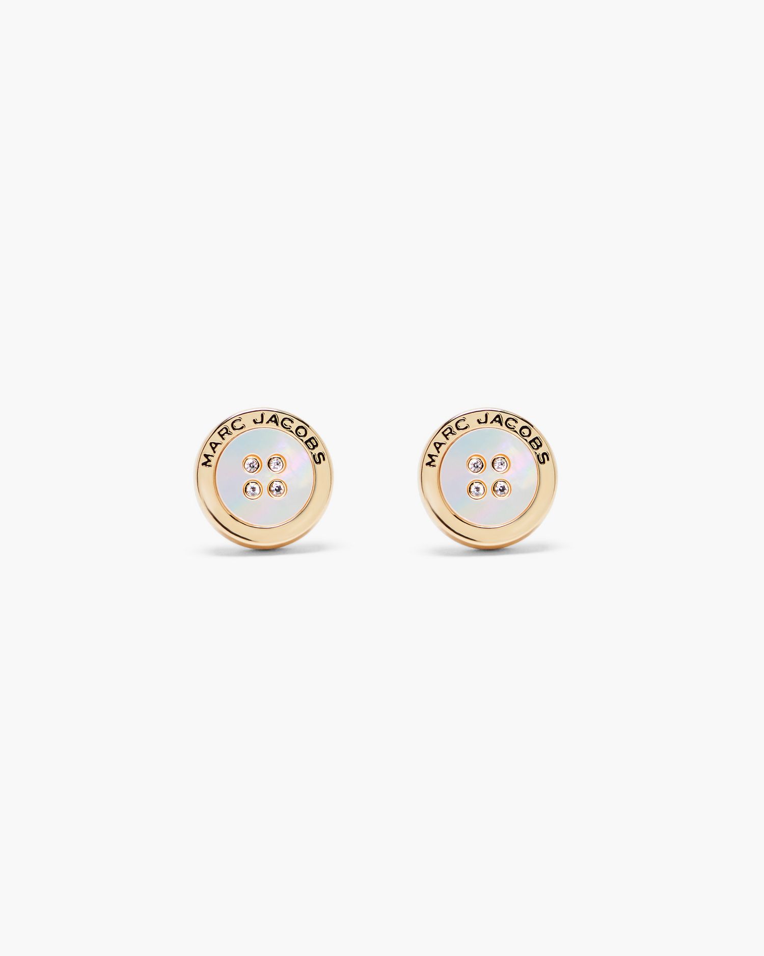 The Button Mother Of Pearl Stud Earrings | Marc Jacobs Outlet
