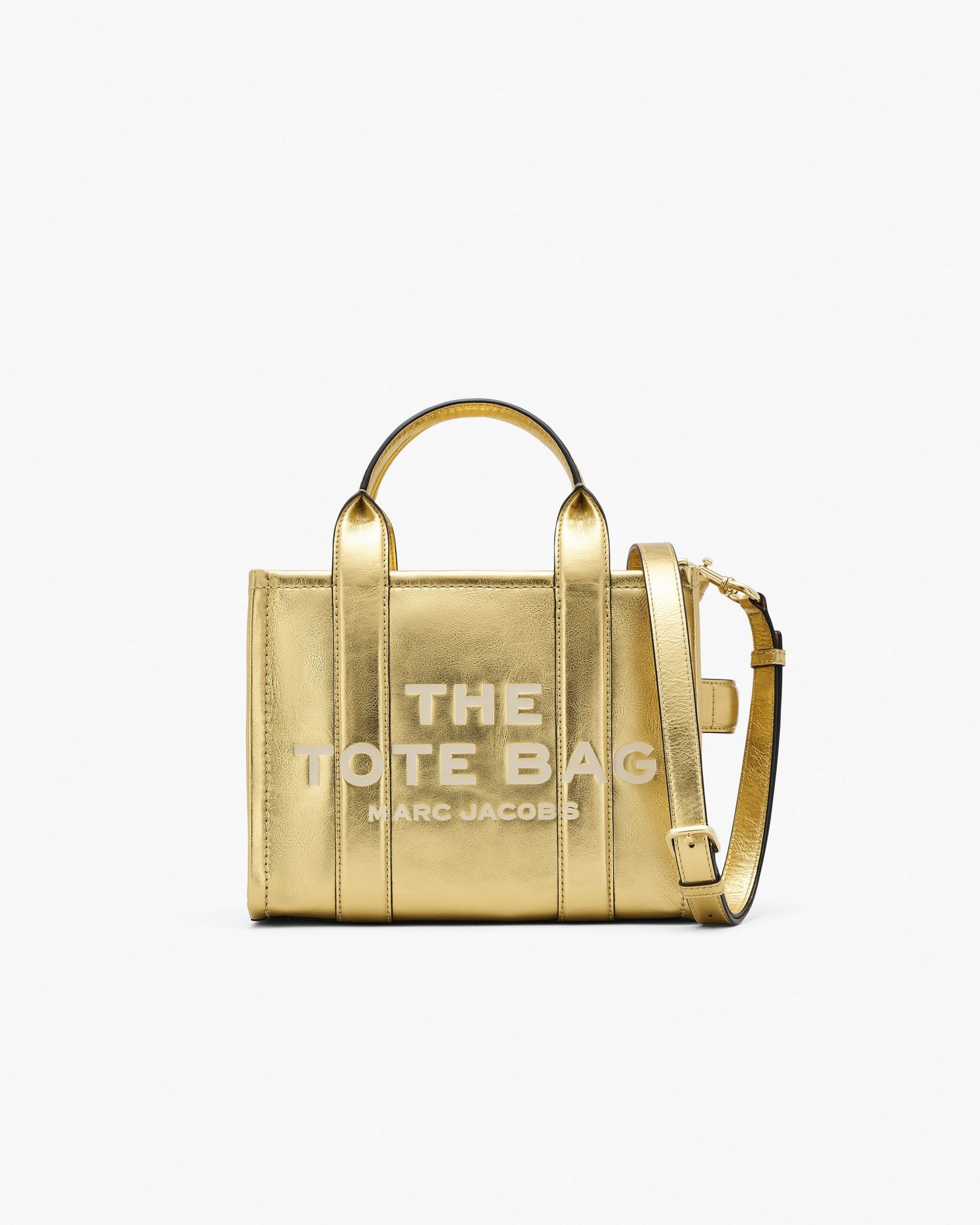 The Metallic Leather Small Tote Bag | Marc Jacobs Outlet