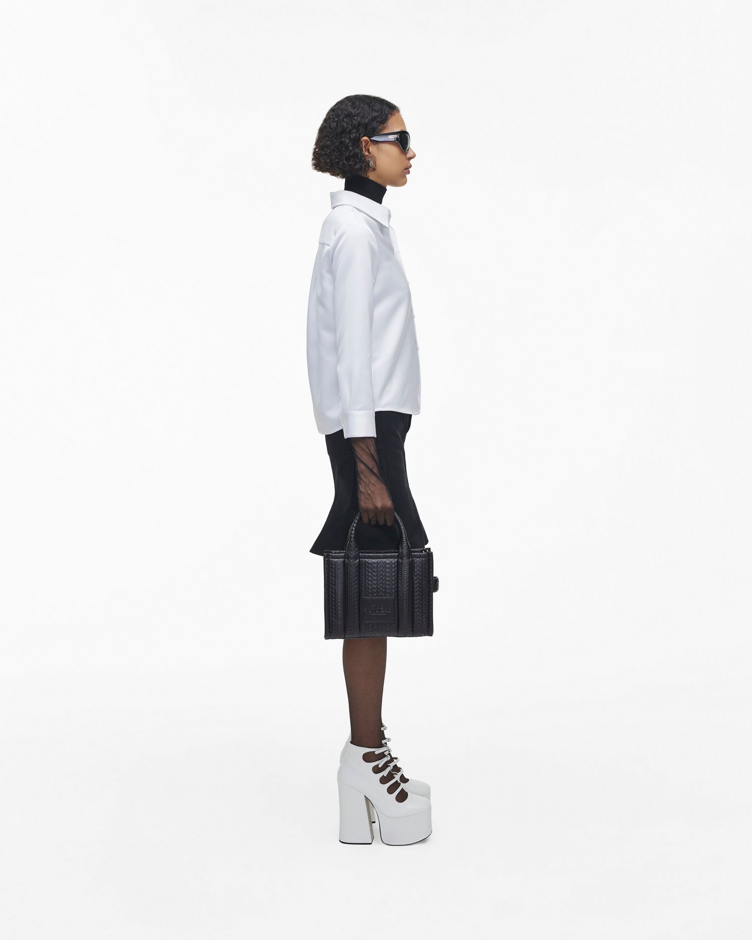 The Monogram Debossed Small Tote Bag | Marc Jacobs Outlet