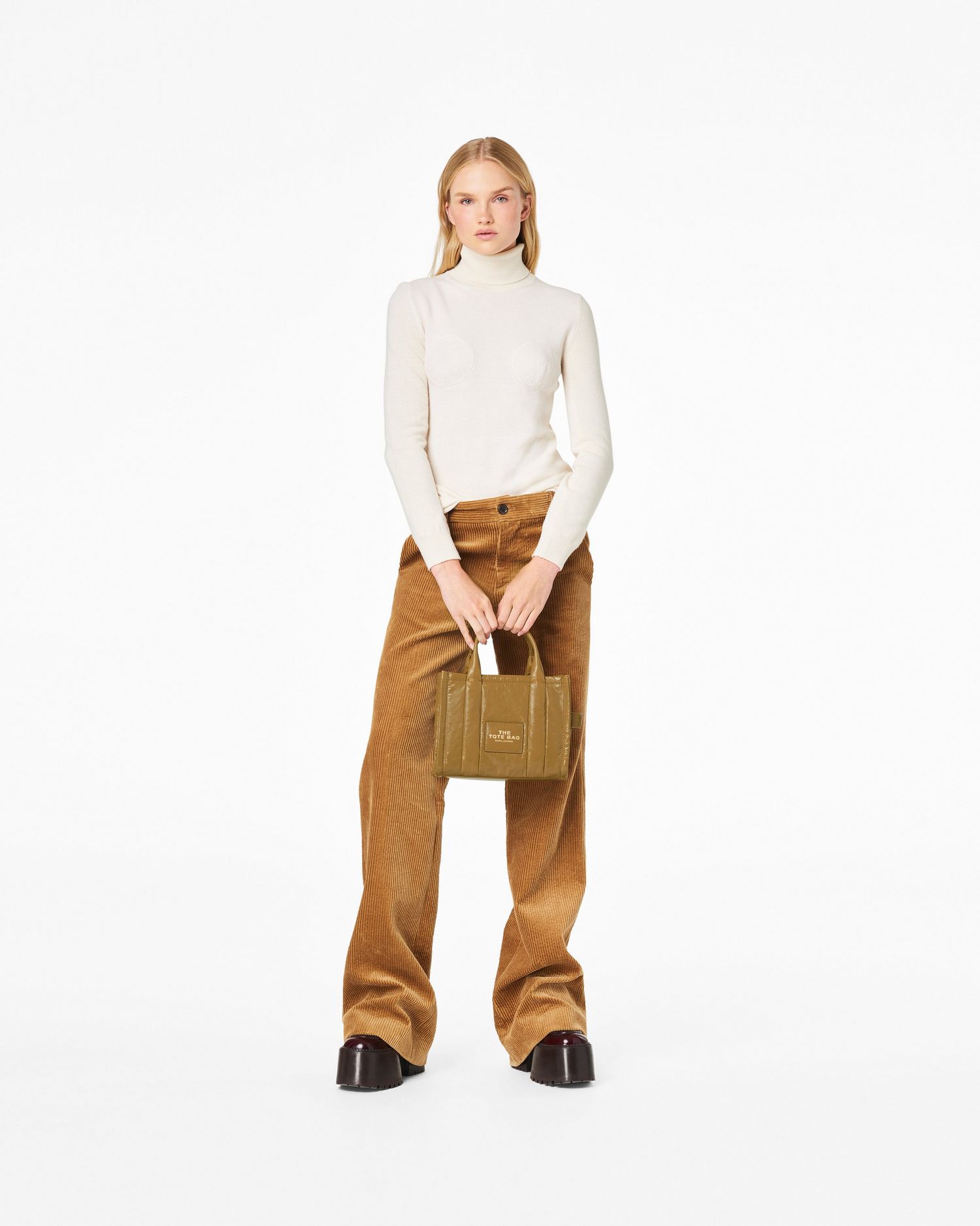 The Shiny Crinkle Leather Small Tote | Marc Jacobs Outlet