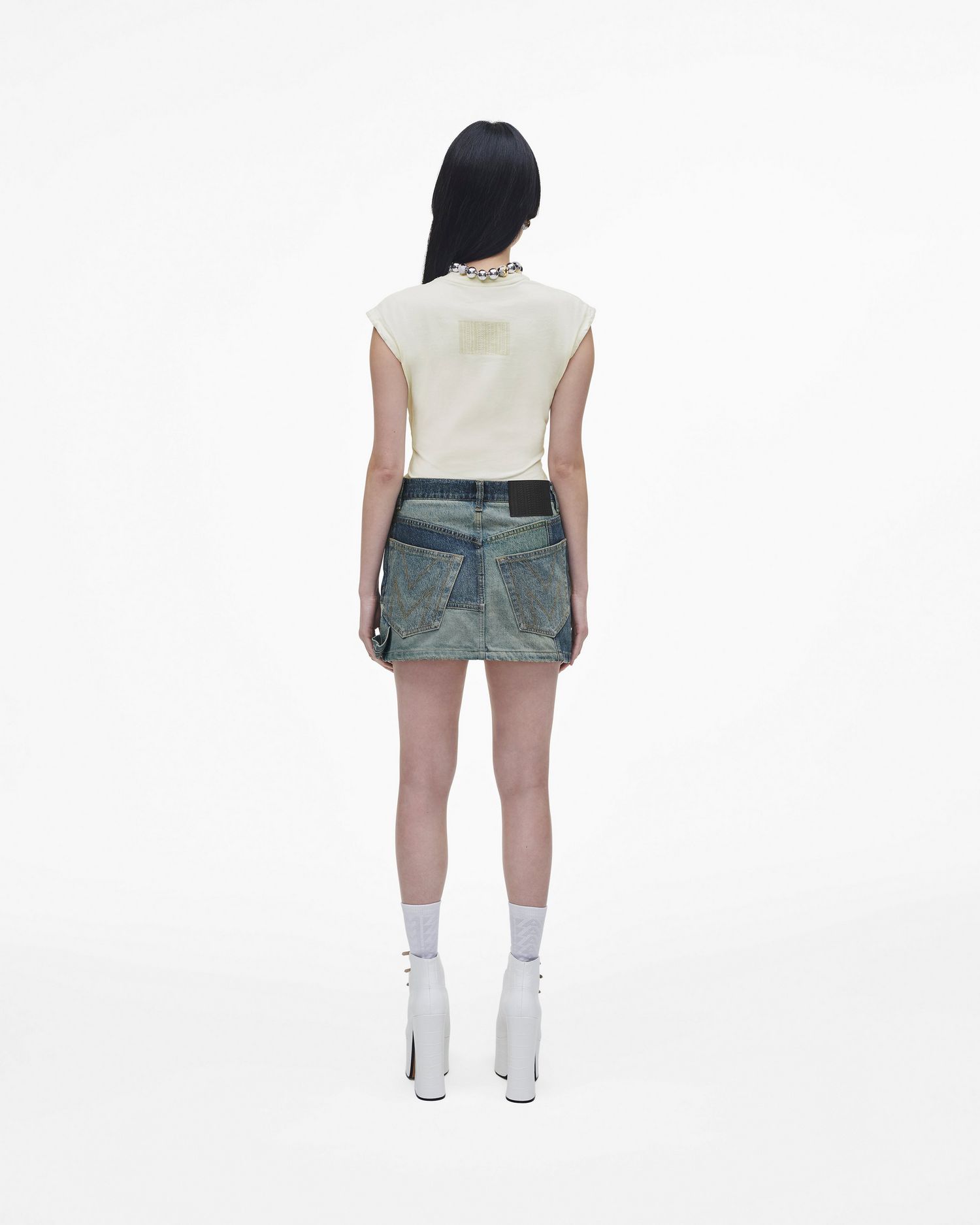 Patchwork Denim Mini Skirt | Marc Jacobs Outlet