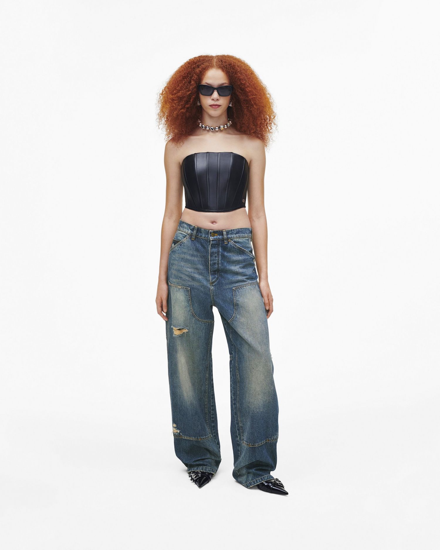 Strapless Leather Corset | Marc Jacobs Outlet