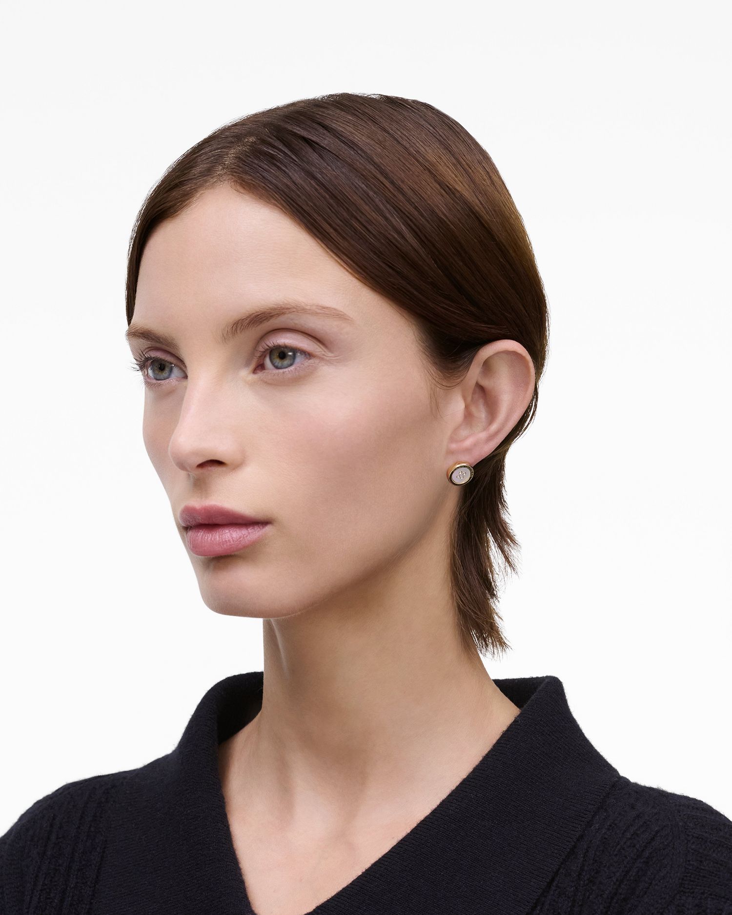 The Button Mother Of Pearl Stud Earrings | Marc Jacobs Outlet