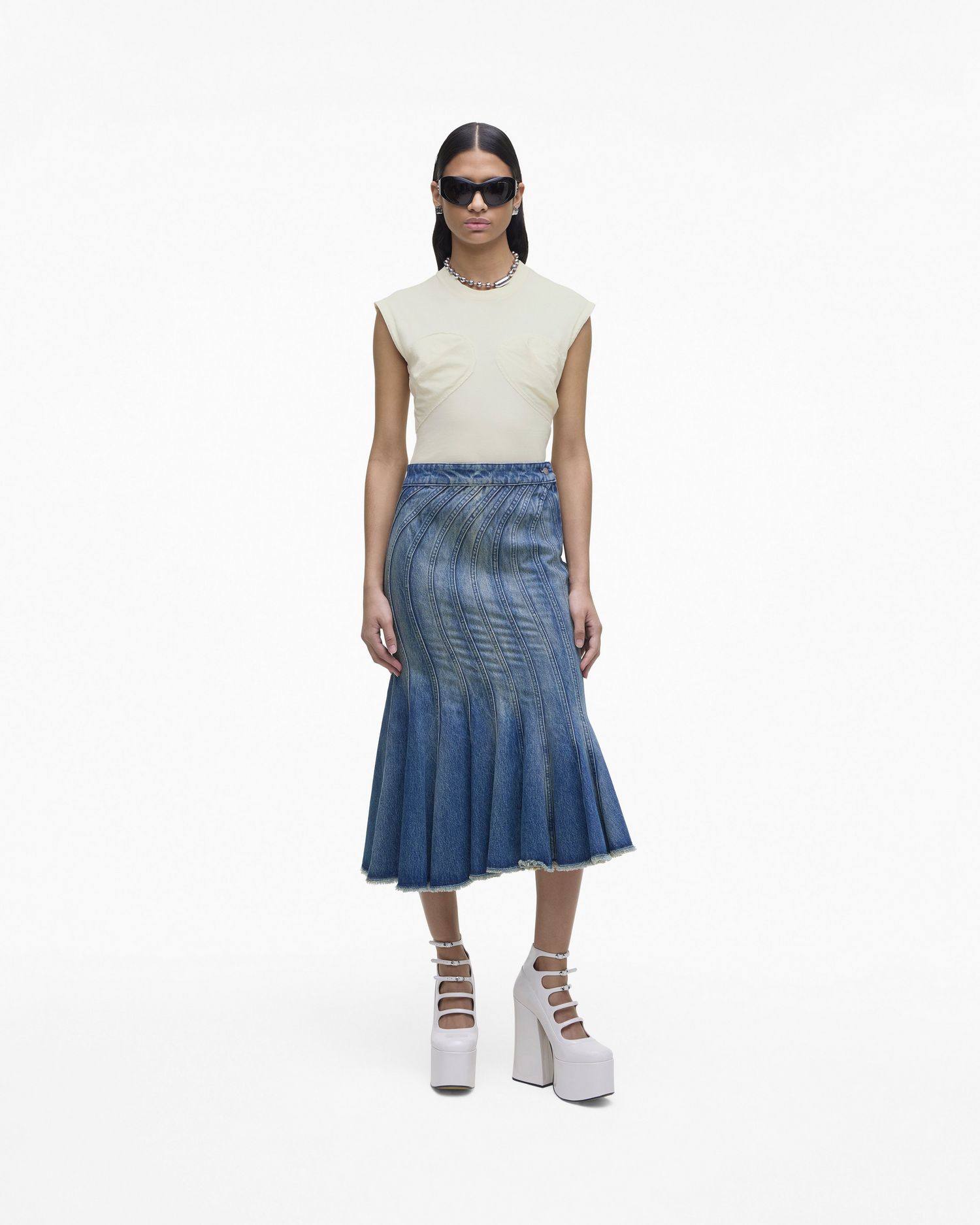 The Wave Denim Skirt | Marc Jacobs Outlet