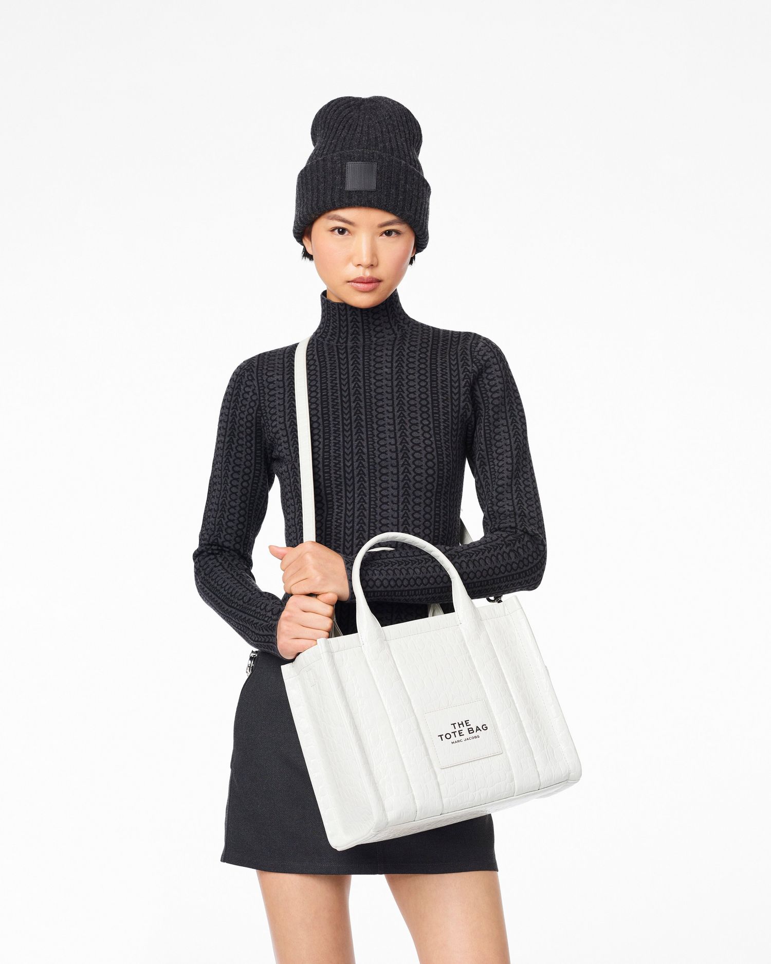The Croc-Embossed Medium Tote Bag | Marc Jacobs Outlet