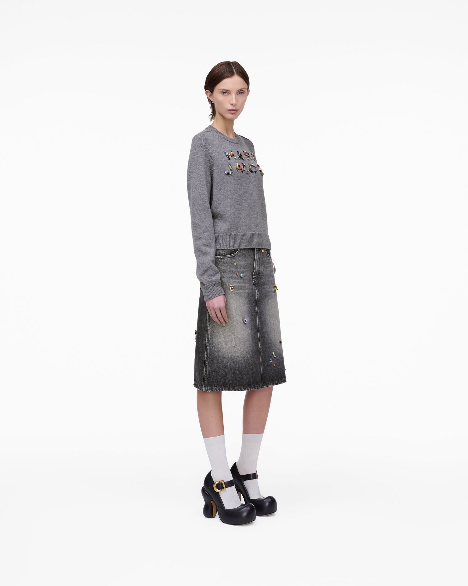 Gem Knit Logo Crewneck | Marc Jacobs Outlet