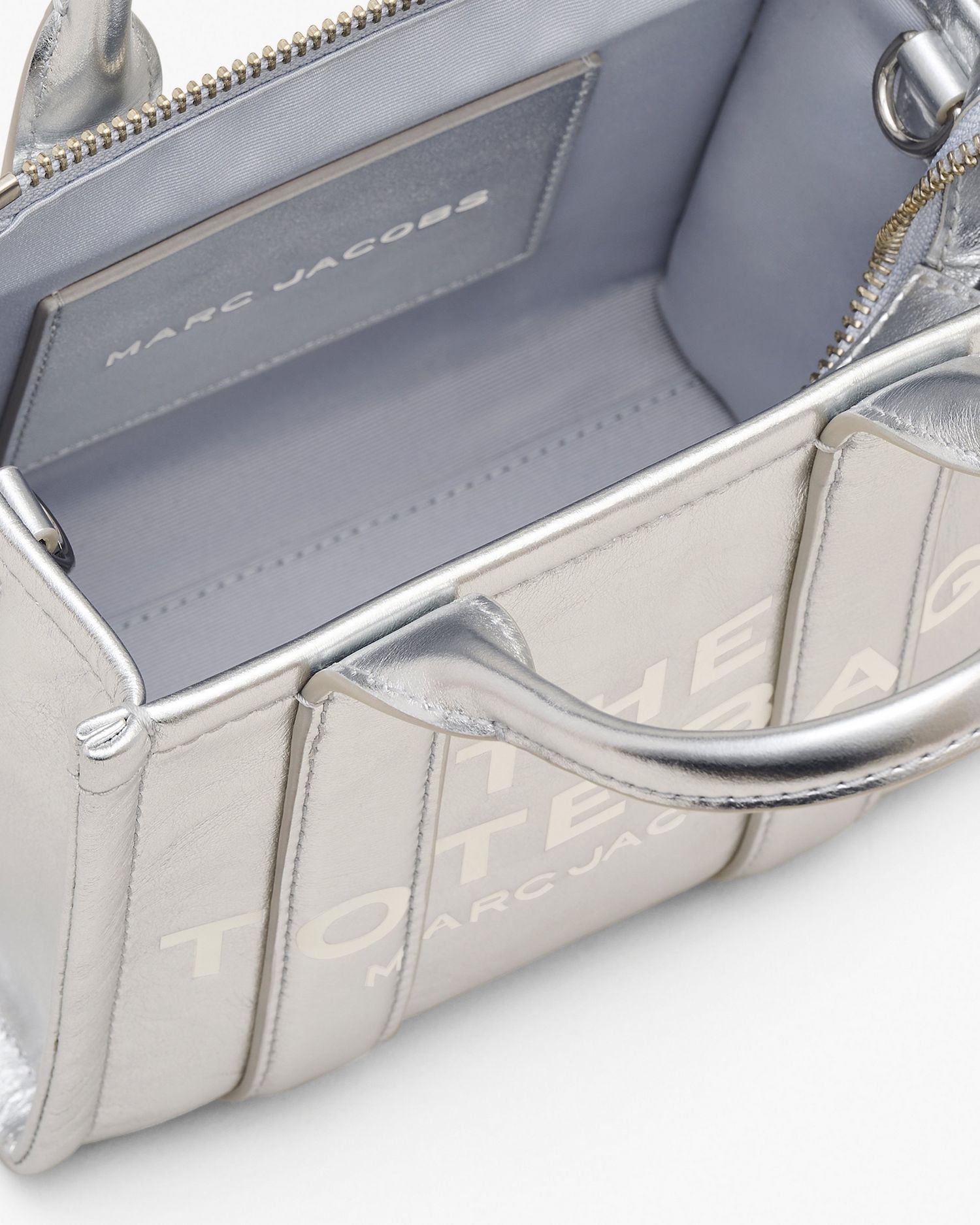 The Metallic Leather Crossbody Tote Bag | Marc Jacobs Outlet