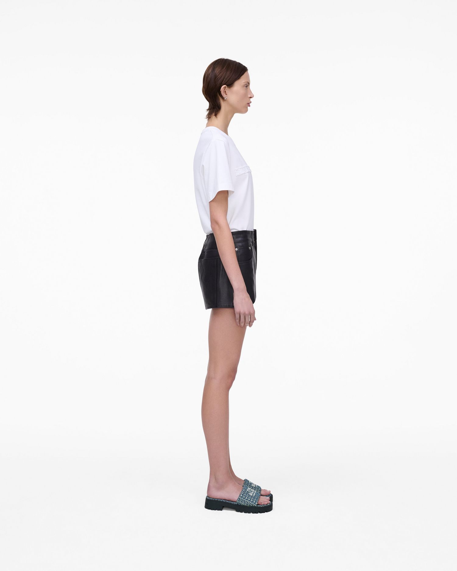 The Denim Monogram Lug Sole Slide | Marc Jacobs Outlet