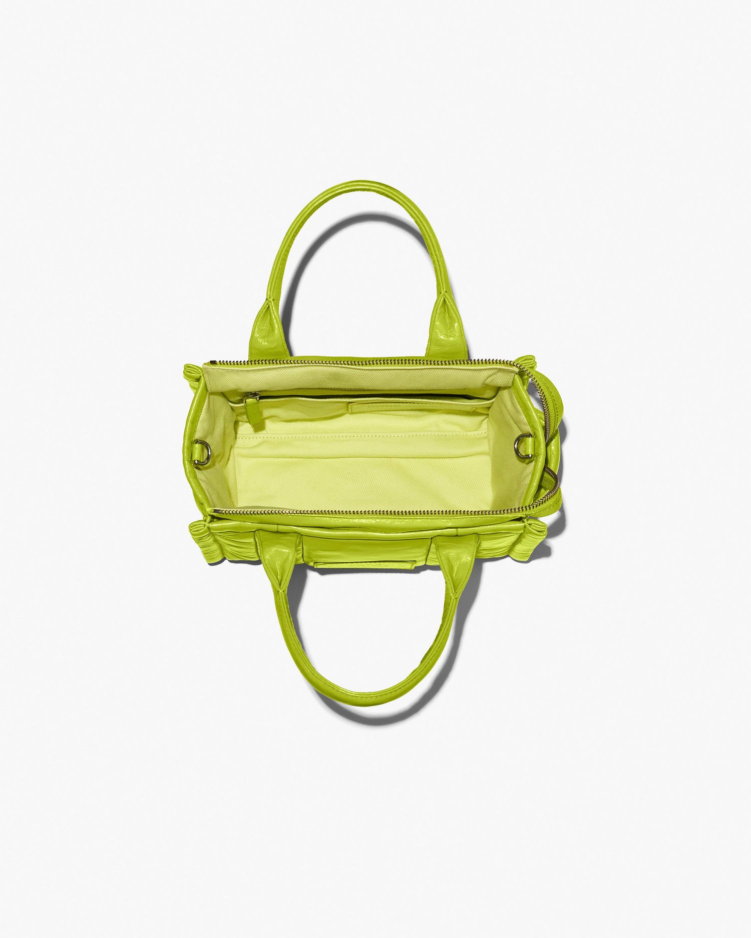 The Shiny Crinkle Leather Small Tote | Marc Jacobs Outlet