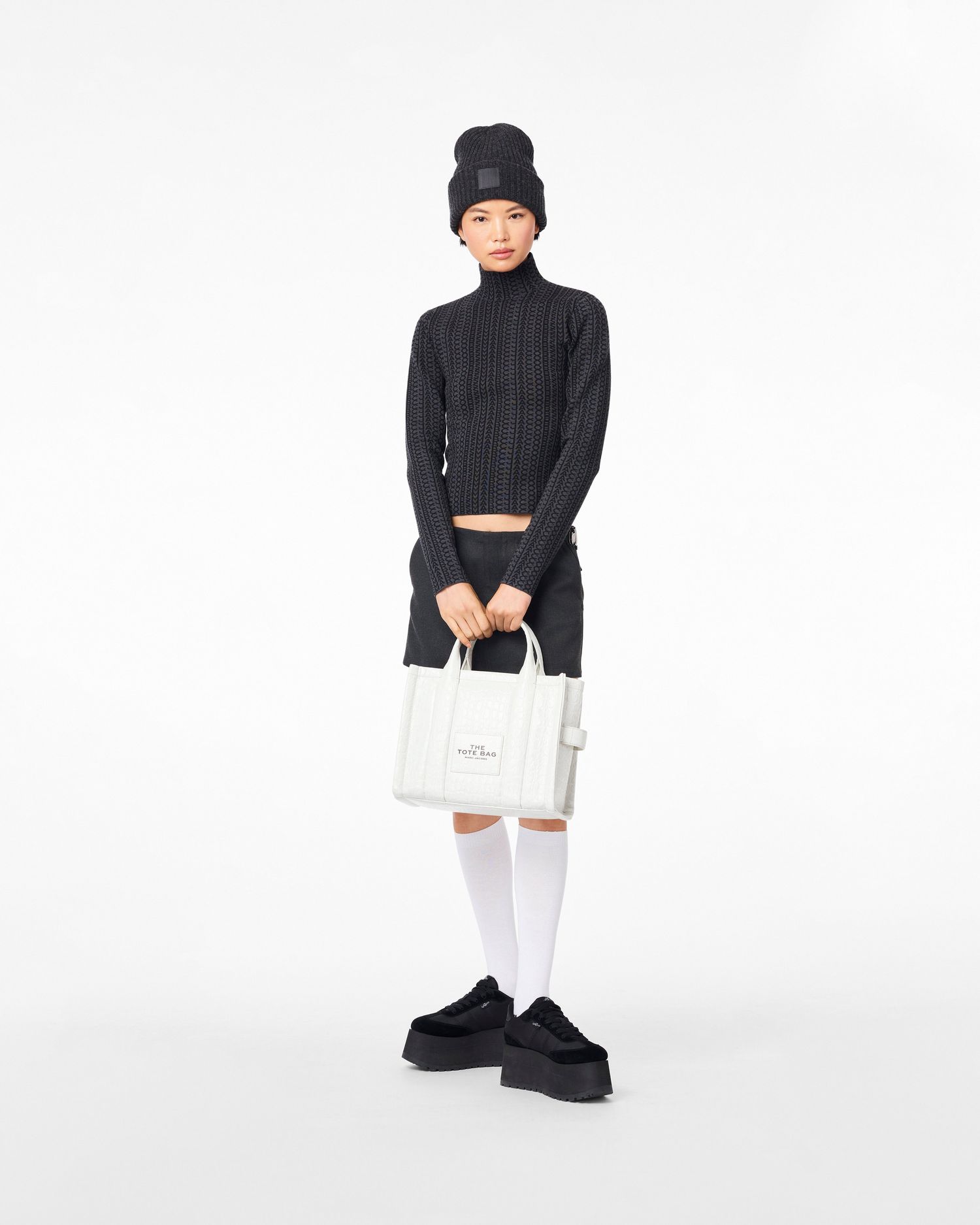 The Croc-Embossed Medium Tote Bag | Marc Jacobs Outlet
