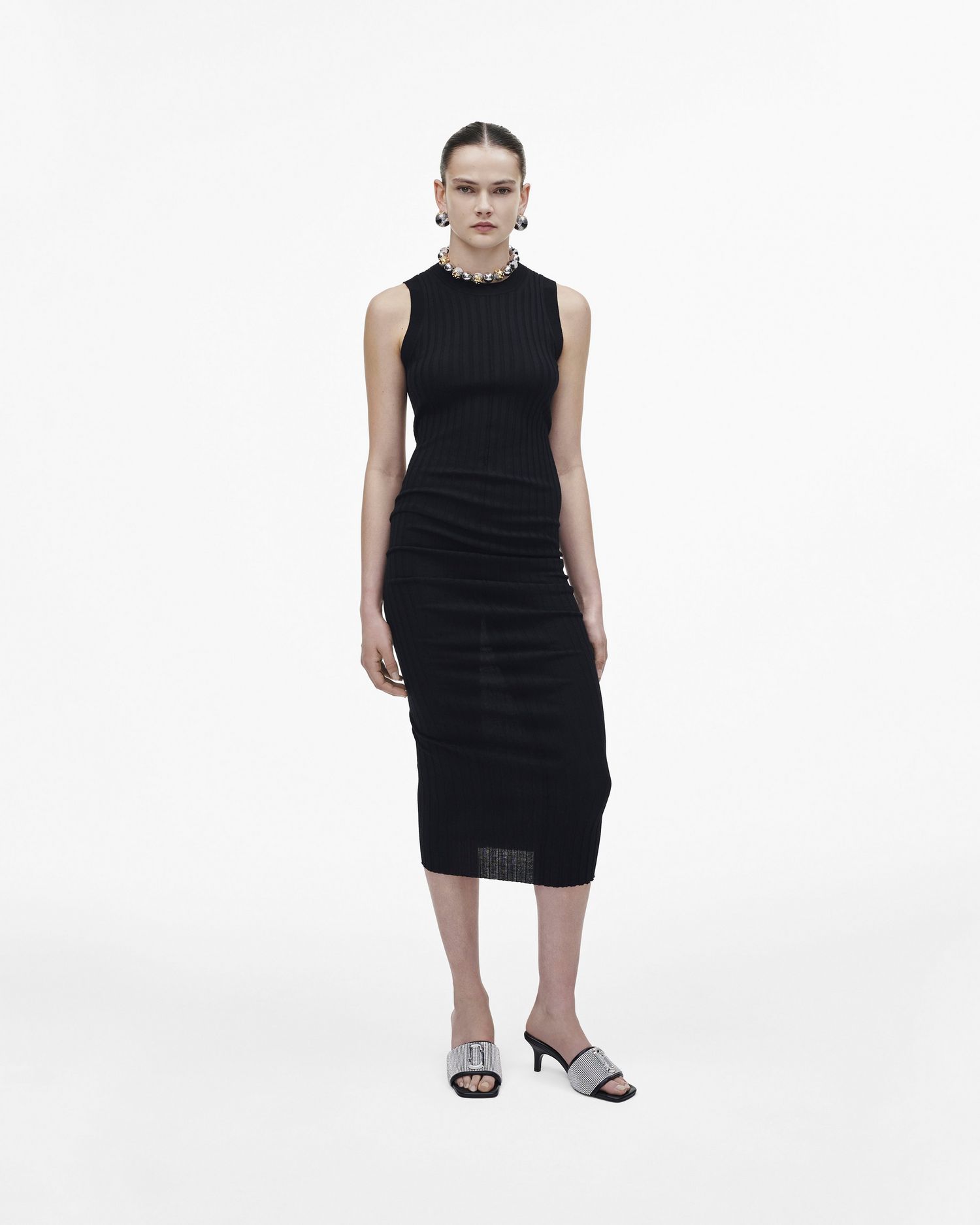 The Rhinestone J Marc Heeled Sandal | Marc Jacobs Outlet