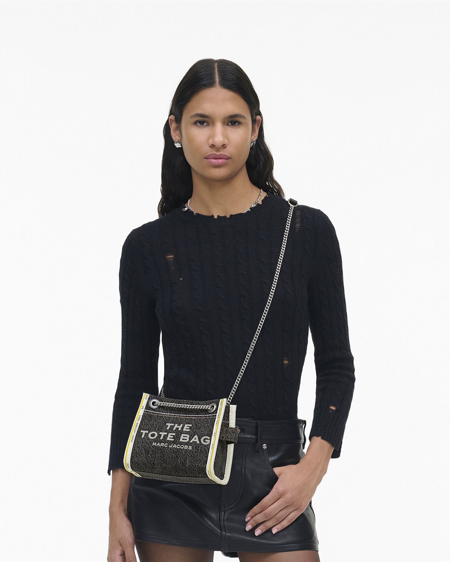 The Denim Chain Crossbody Tote Bag | Marc Jacobs Outlet