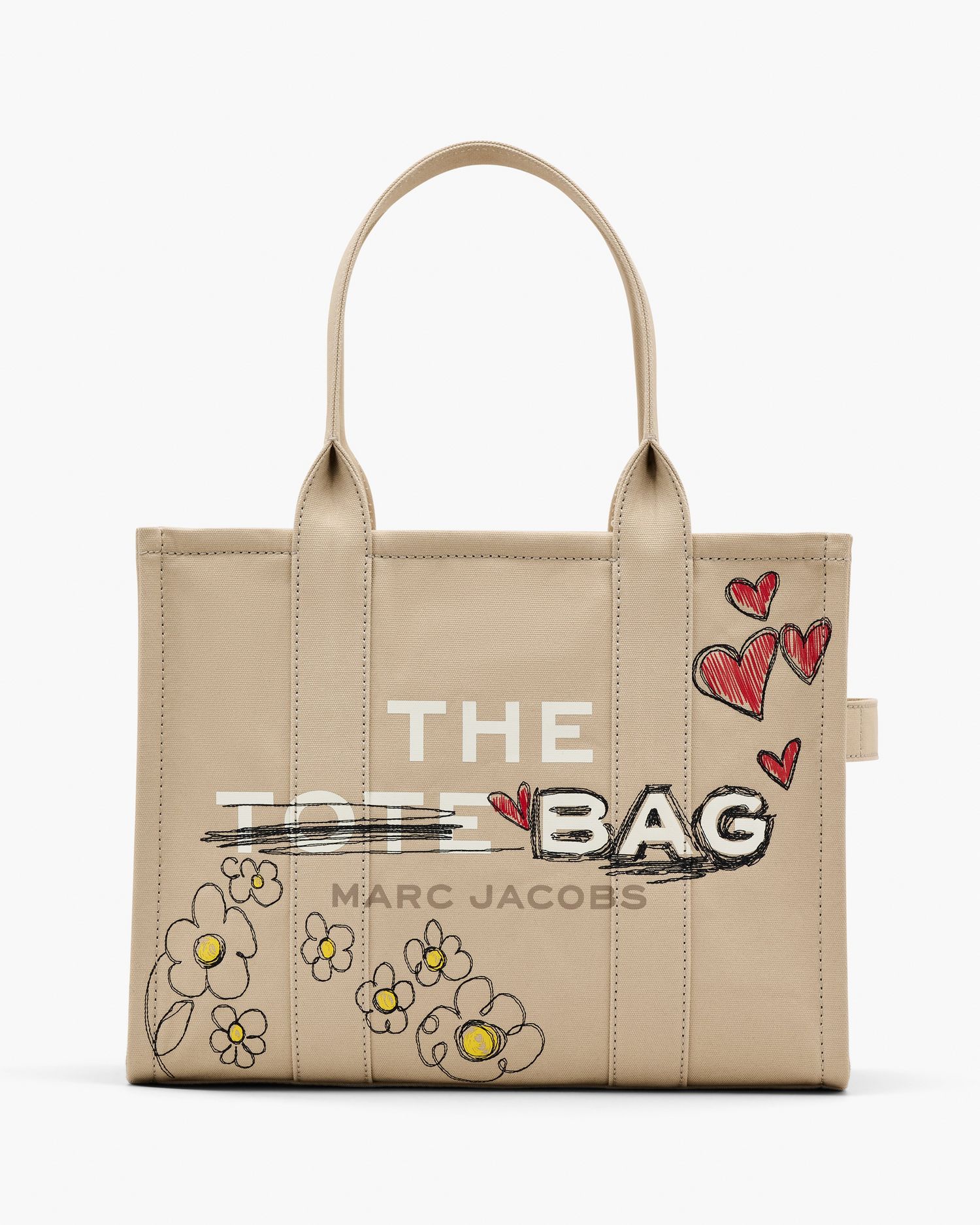 The Daisy Doodle Canvas Large Tote Bag | Marc Jacobs Outlet