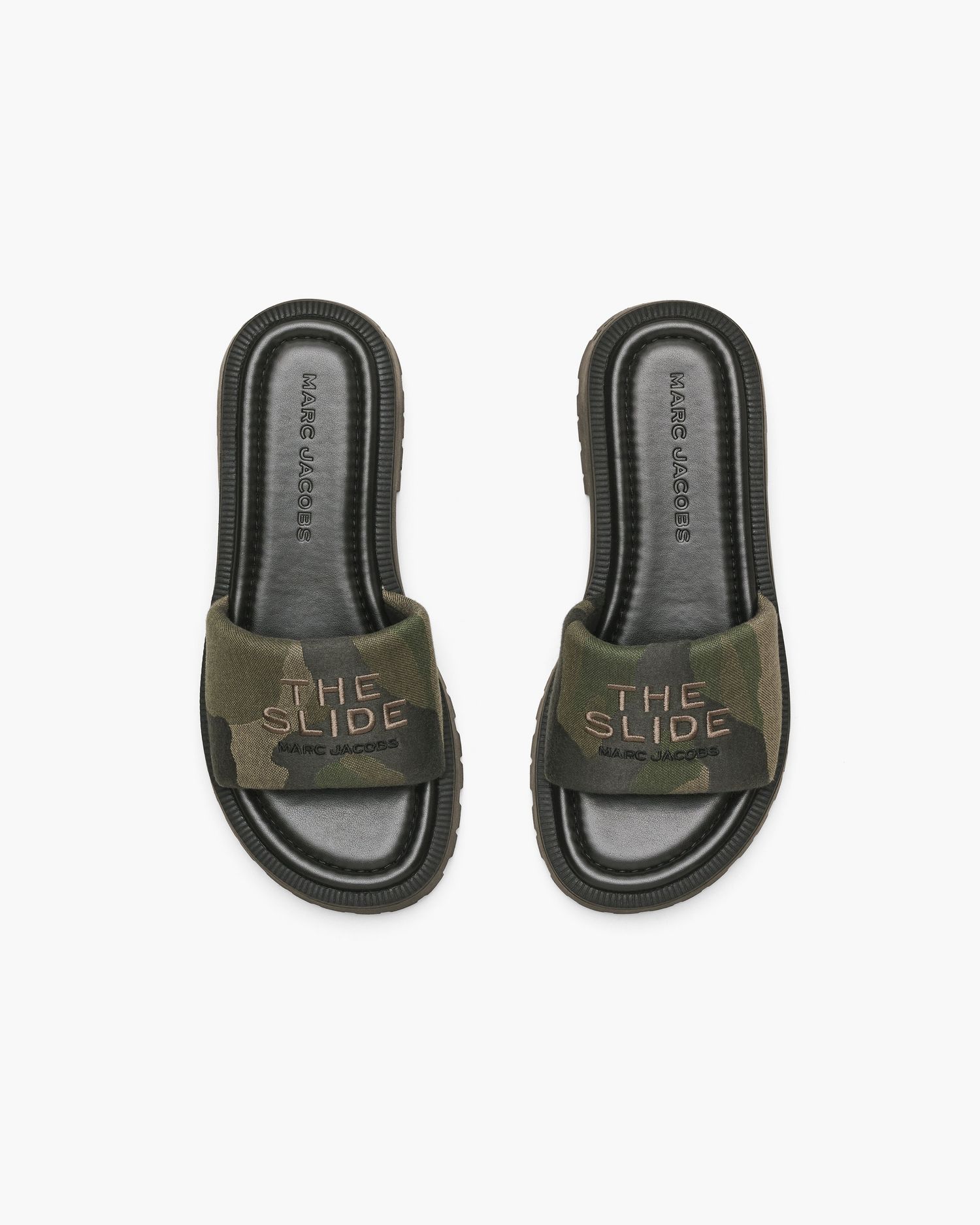 The Camo Jacquard Lug Sole Slide | Marc Jacobs Outlet
