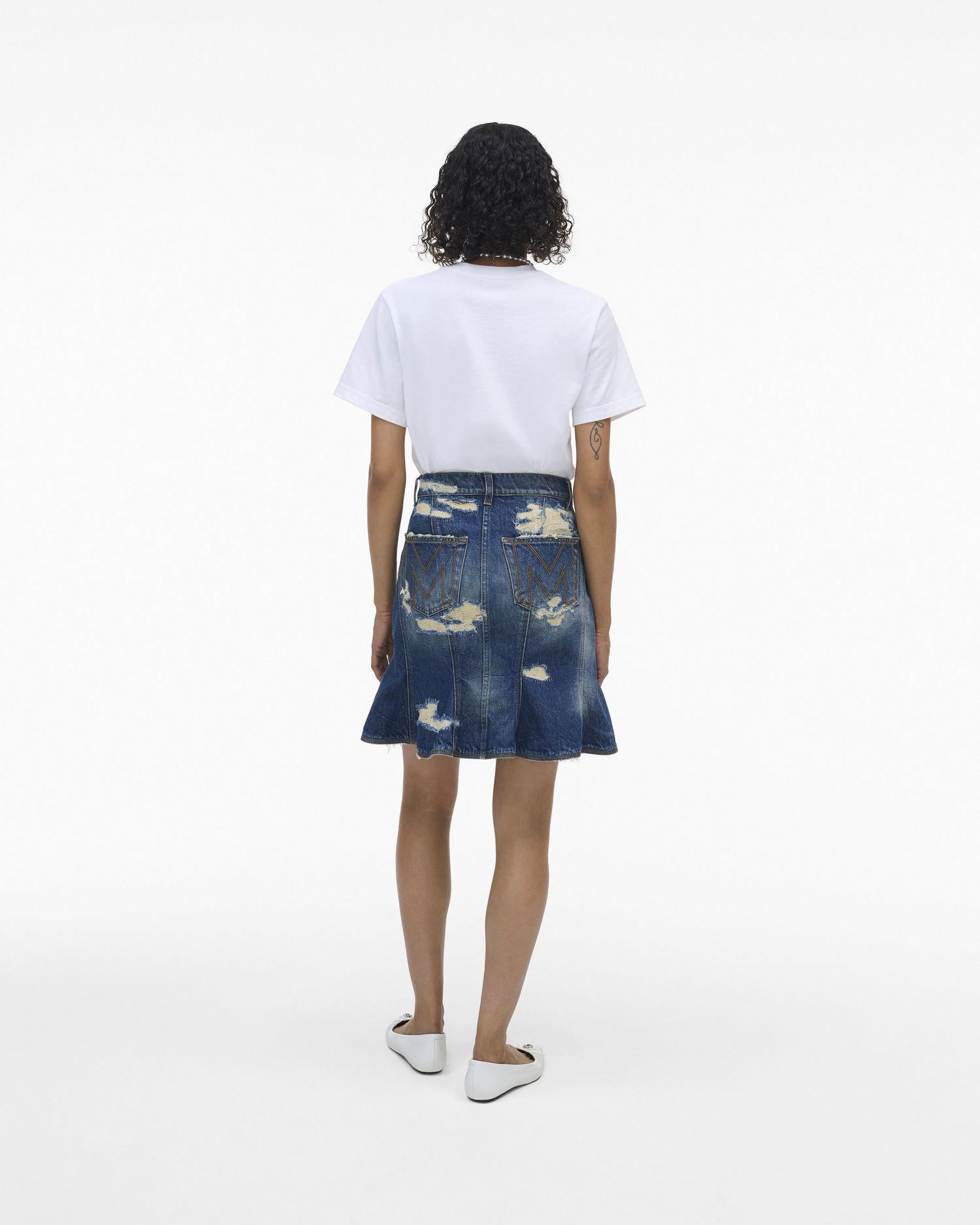 The Rip And Repair Fluted Mini Skirt | Marc Jacobs Outlet
