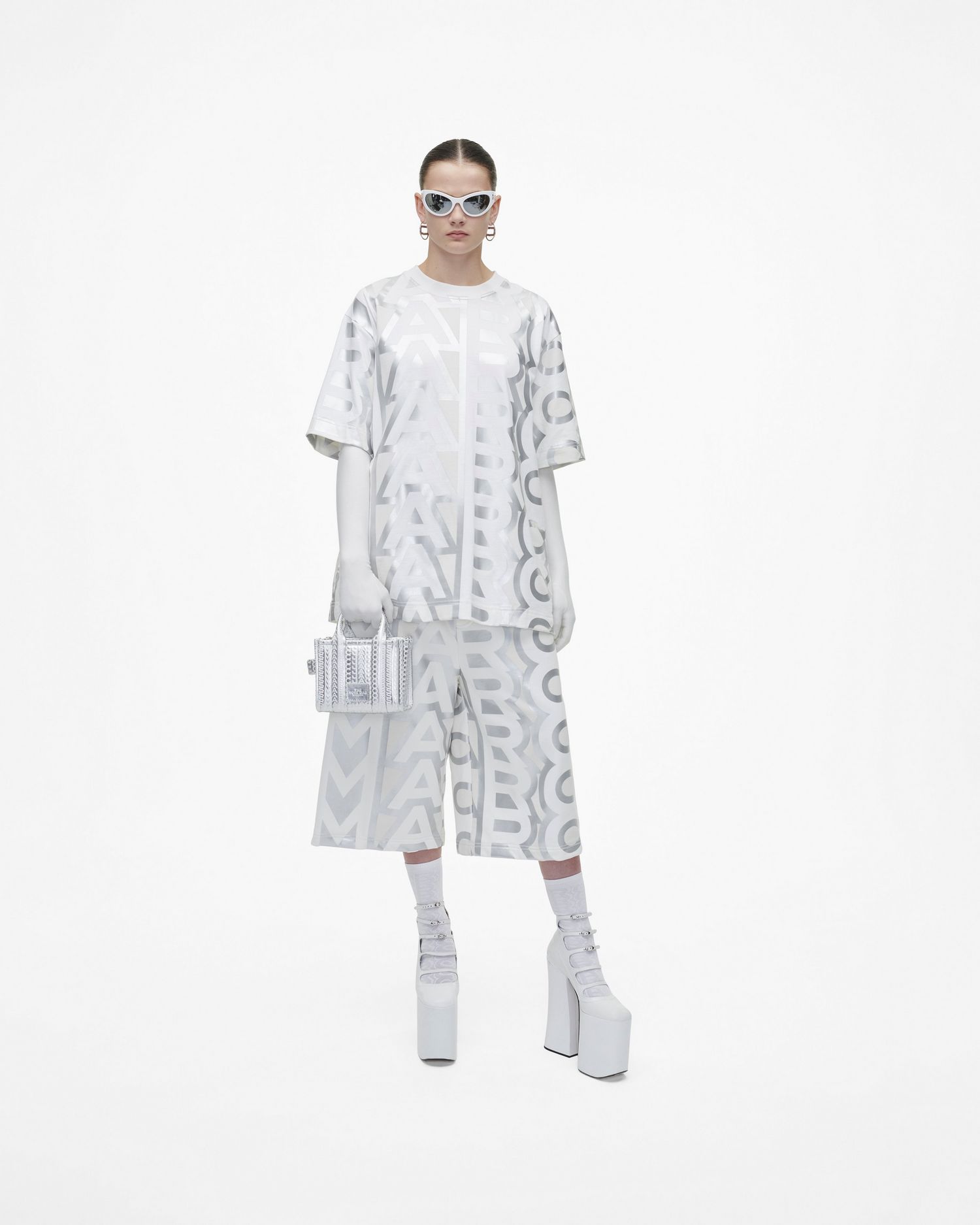 The Monogram Metallic Crossbody Tote Bag | Marc Jacobs Outlet