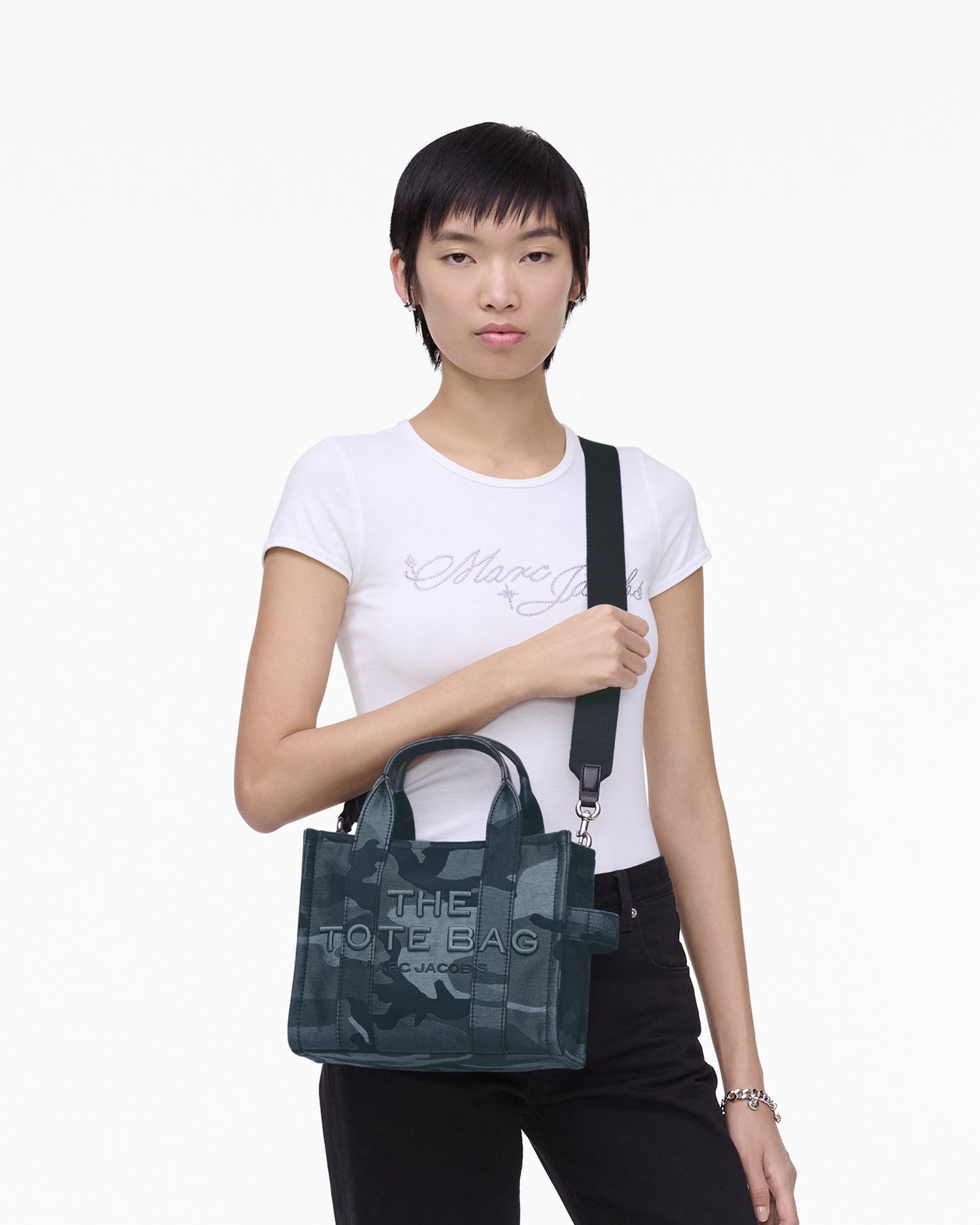 The Camo Jacquard Small Tote Bag | Marc Jacobs Outlet
