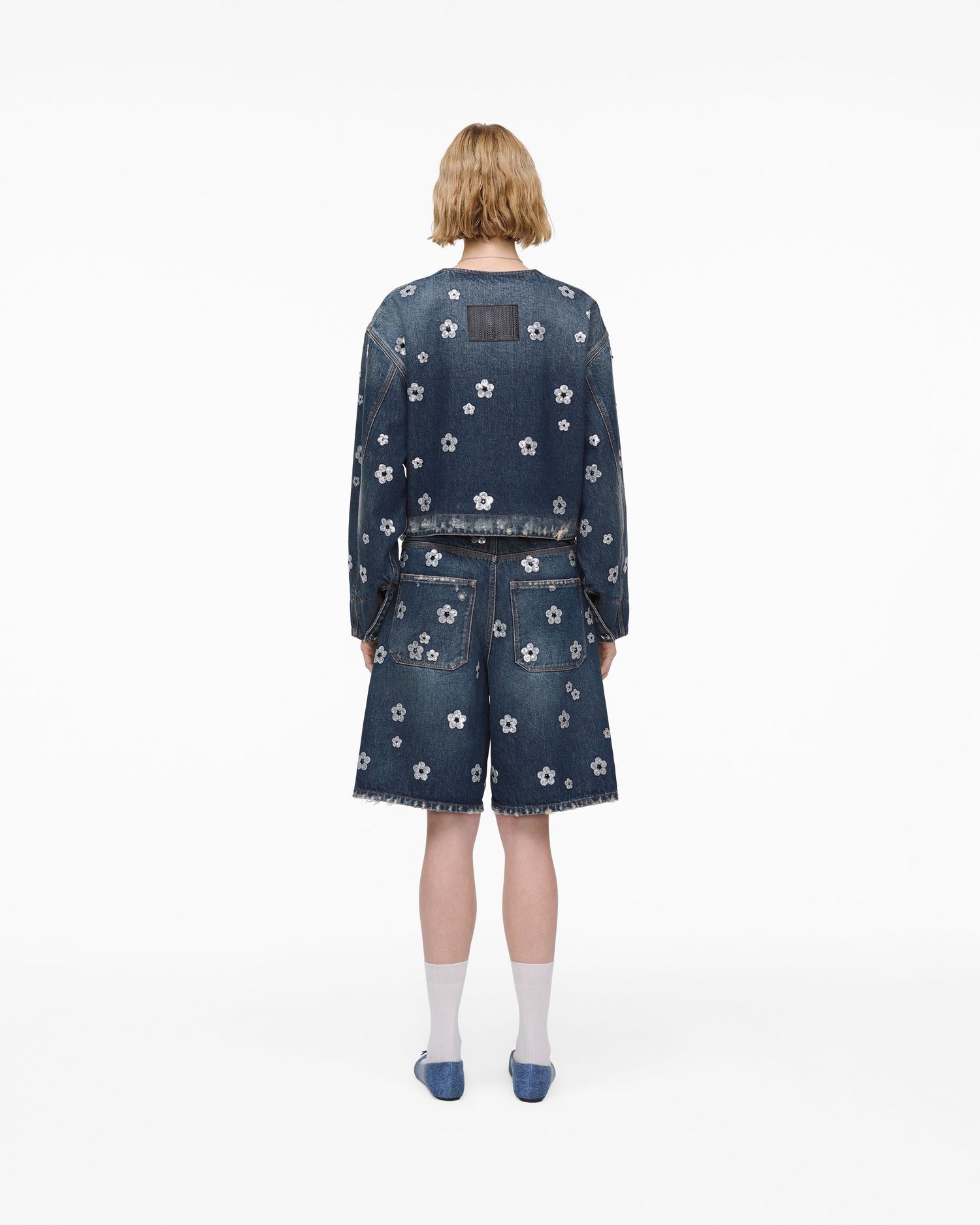 Sequin Daisy Cropped Jacket | Marc Jacobs Outlet