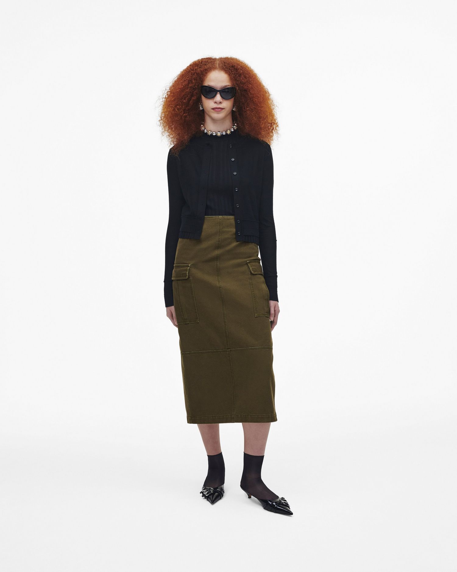 Fine Ribbed Merino Cardigan | Marc Jacobs Outlet