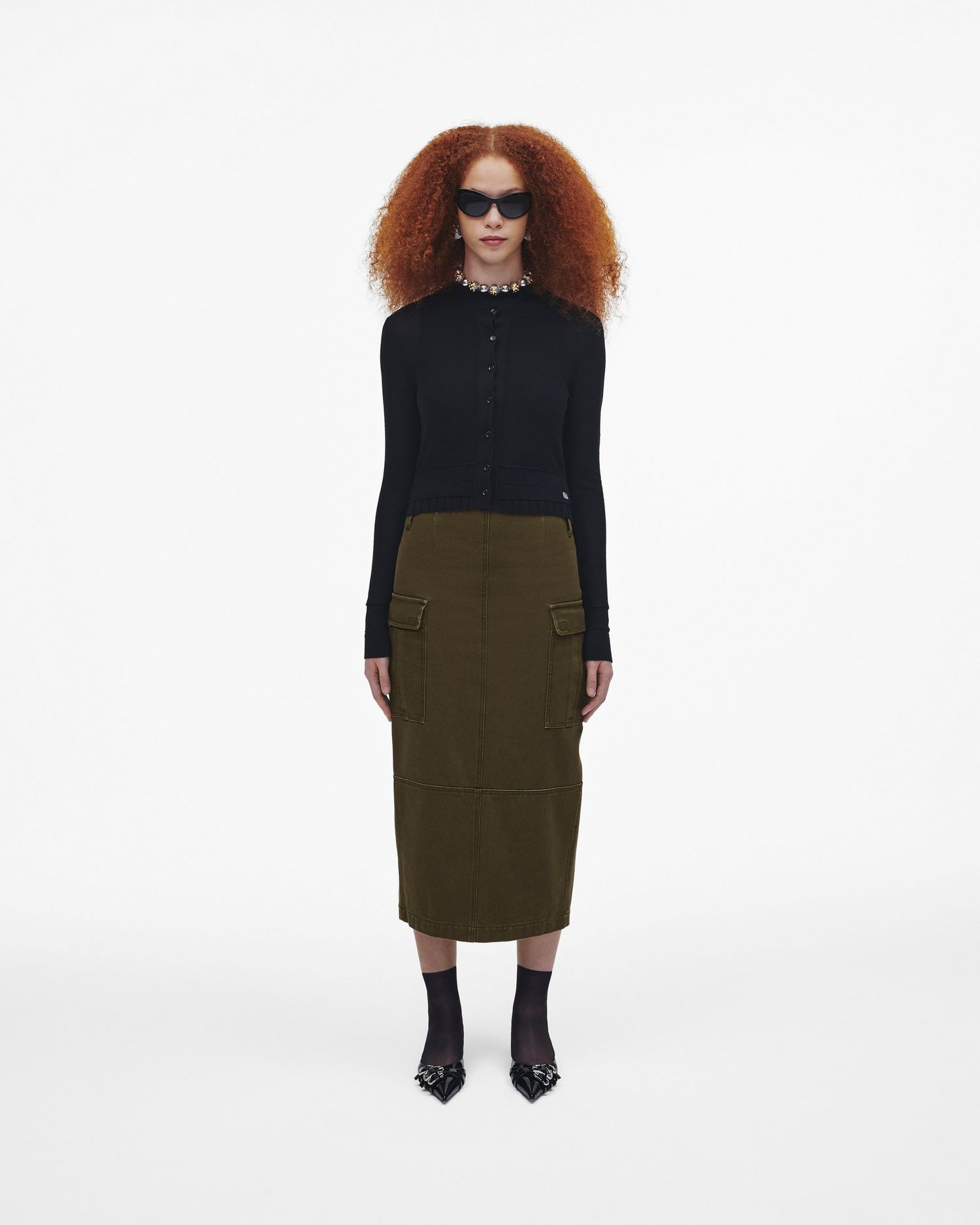 Fine Ribbed Merino Cardigan | Marc Jacobs Outlet