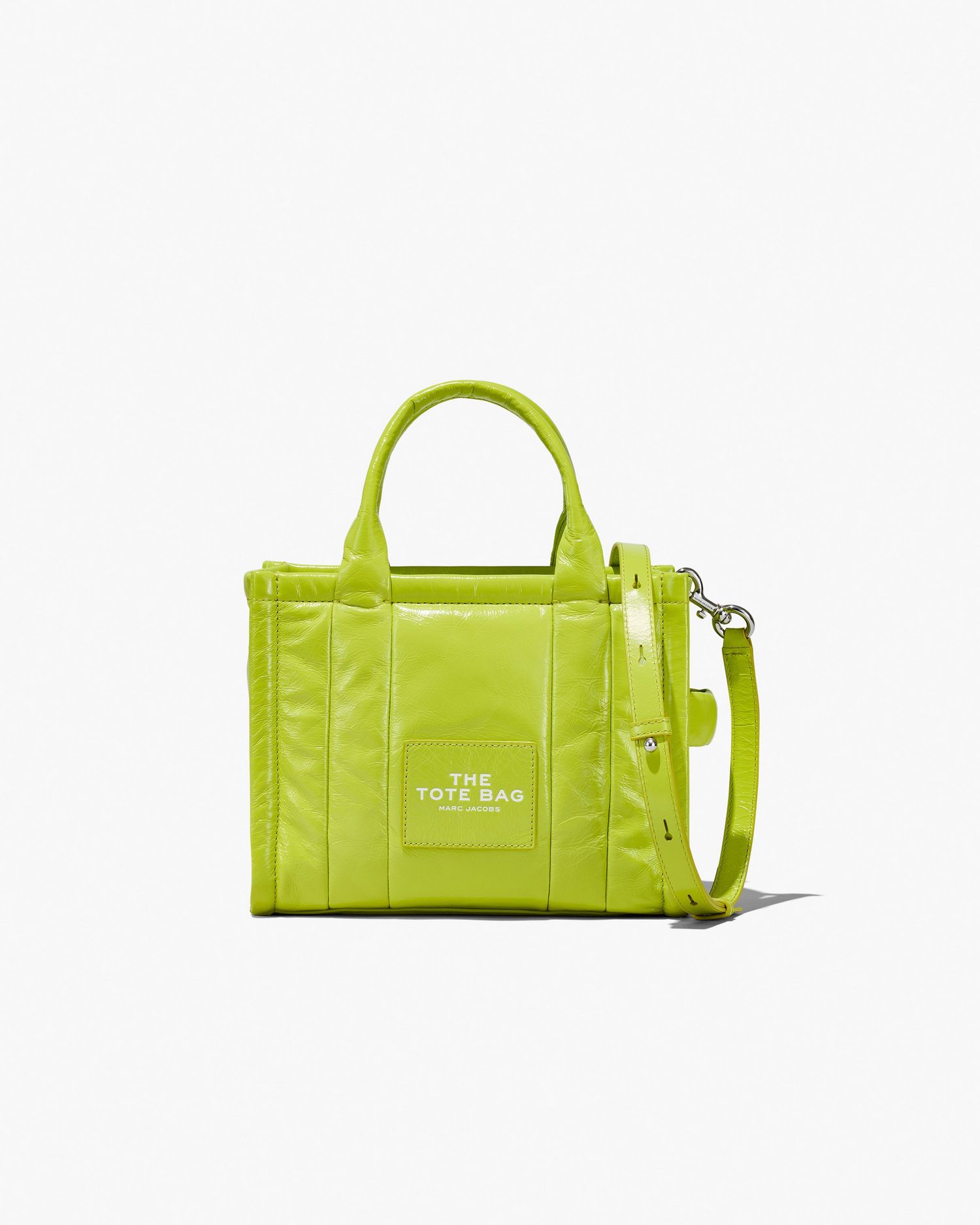 The Shiny Crinkle Leather Small Tote | Marc Jacobs Outlet