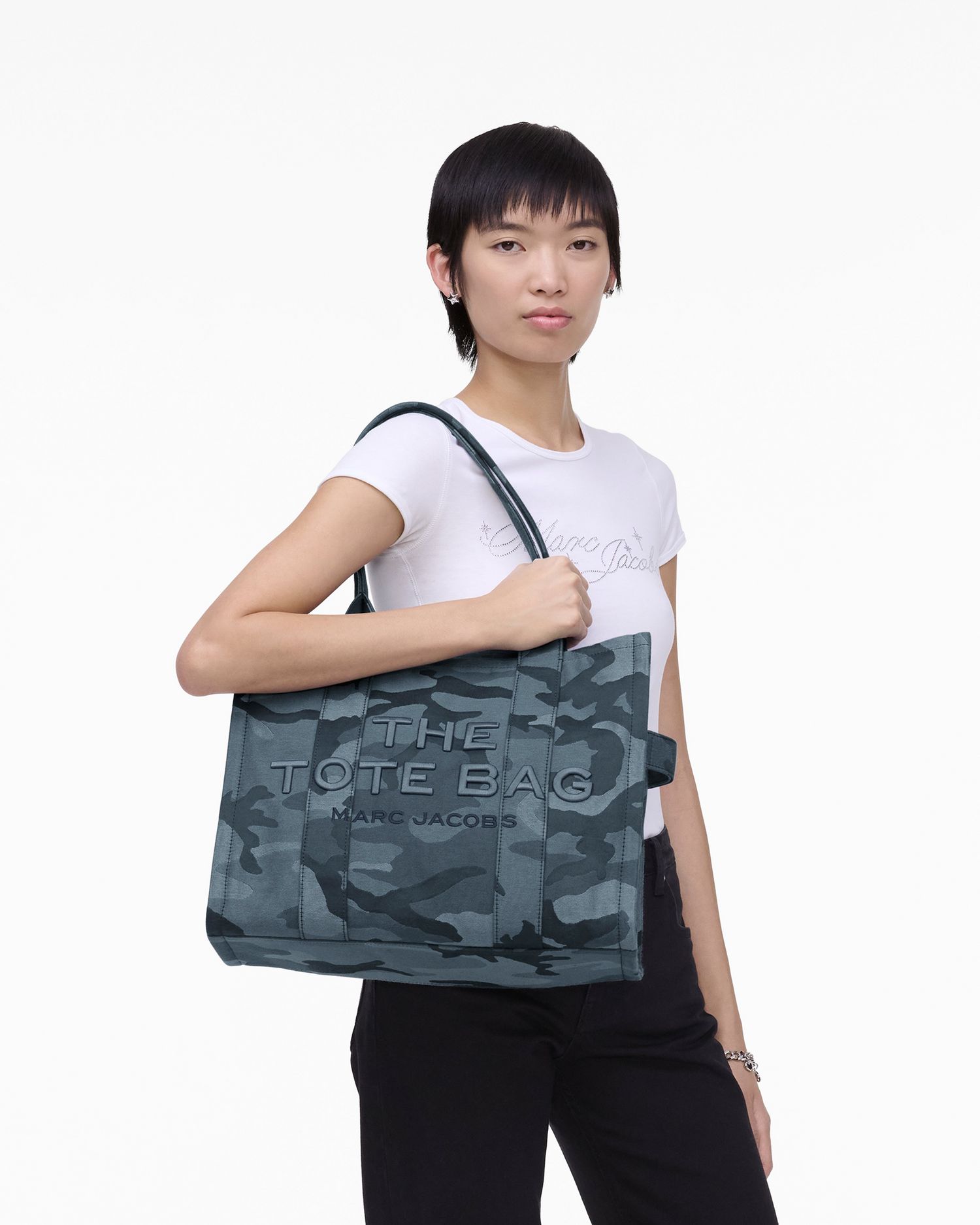 The Camo Jacquard Large Tote Bag | Marc Jacobs Outlet